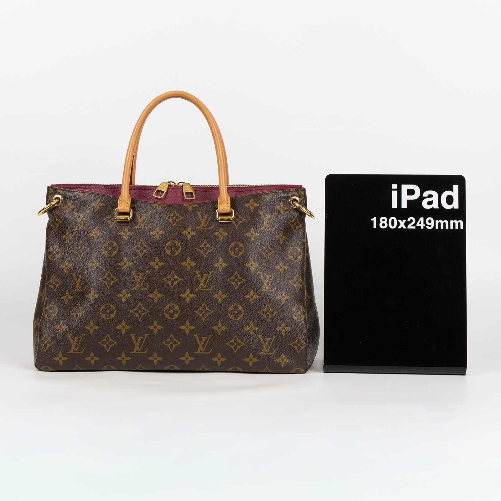 路易威登 LOUIS VUITTON Pallas MM 手提包 M40906 原花紫PALLAS MM 背帶