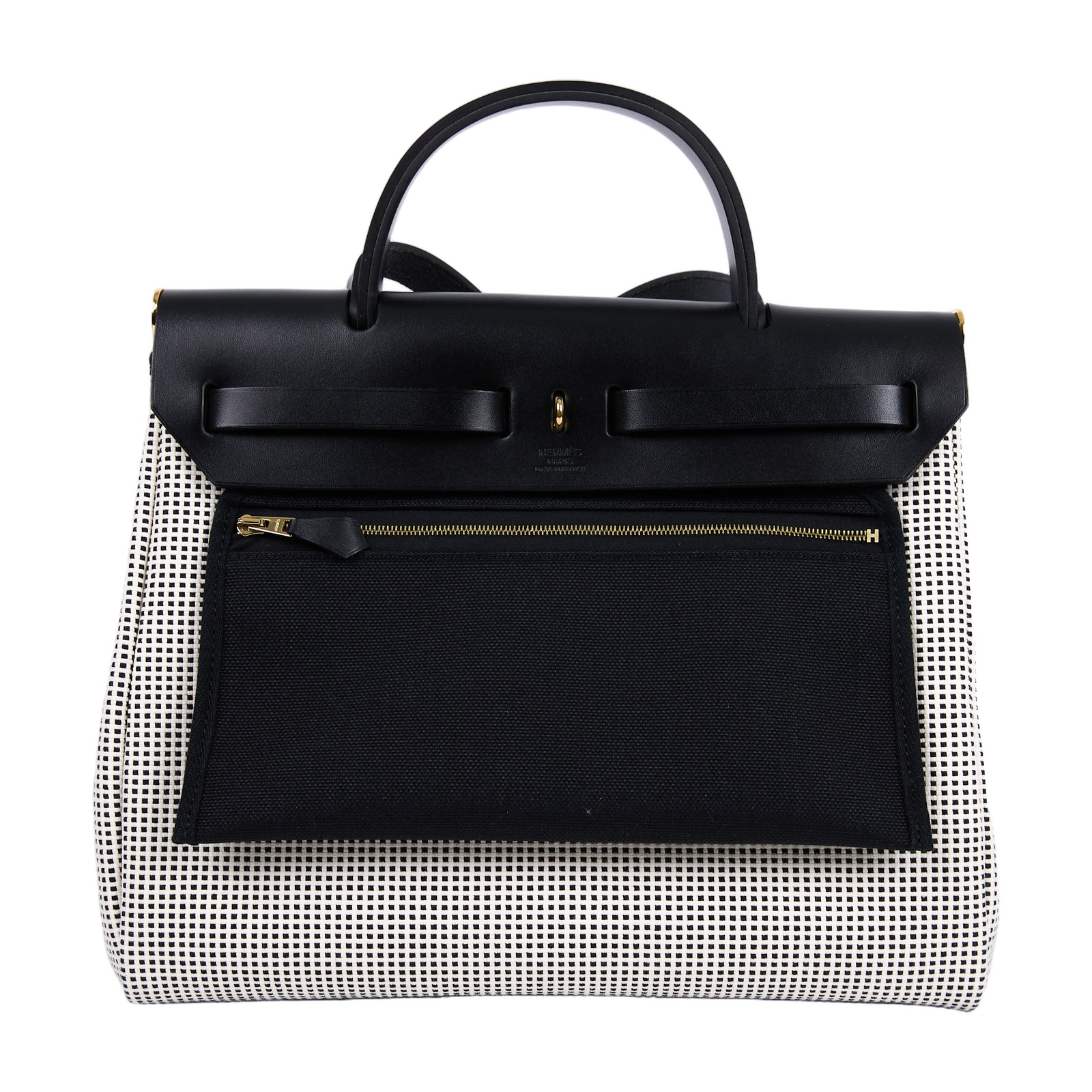 愛馬仕 Hermes Herbag Zip 31 金色五金 黑色 H082926CCAA U MN 011  防塵袋/內袋/鎖組/原廠盒子/購買證明