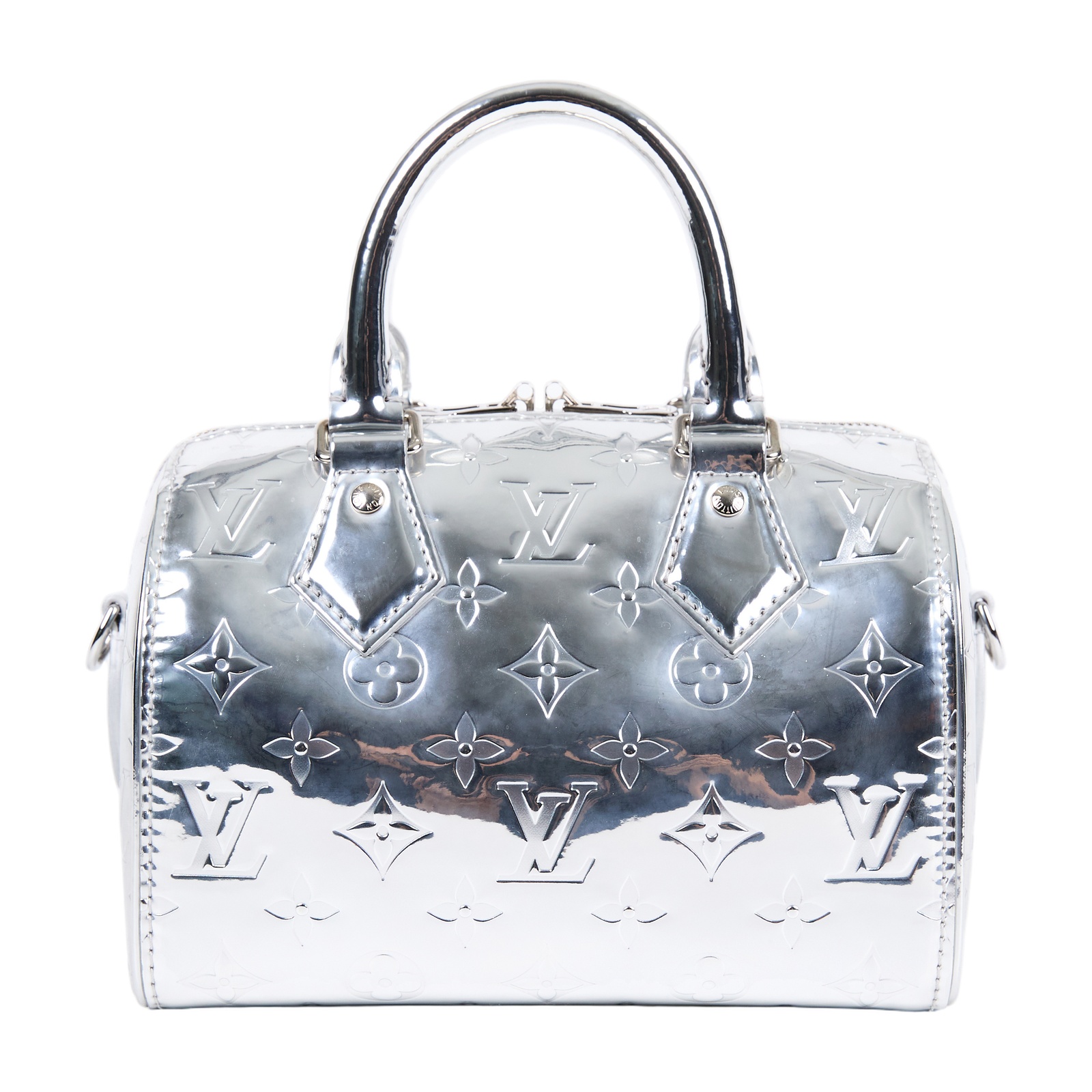 路易威登 LOUIS VUITTON Speedy Bandoulière  20 手提 斜背 波士頓包 銀色 M11987 晶片款  背帶/防塵袋/原廠盒子/鎖組/購買證明影本