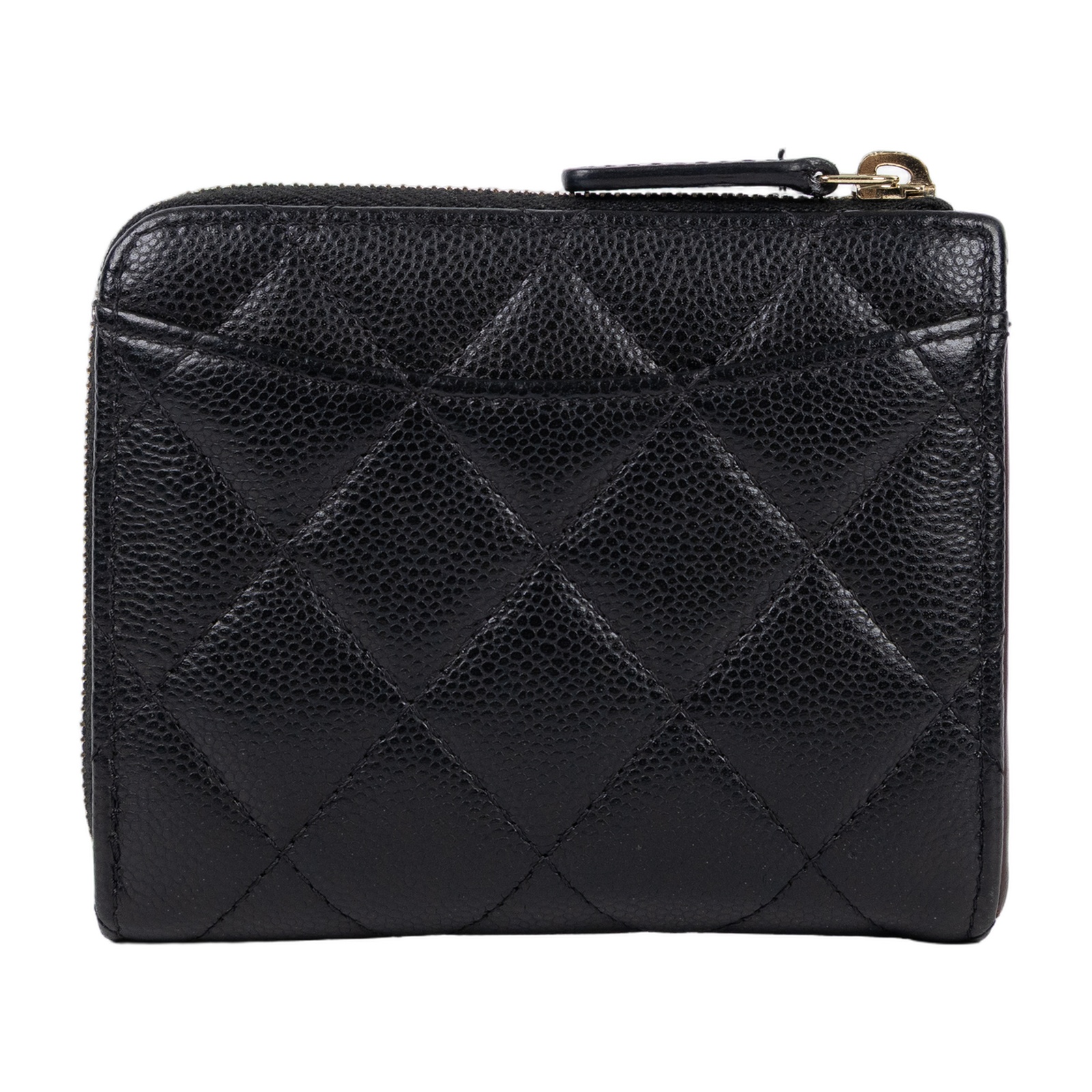 香奈兒 CHANEL CC LOGO 零錢包 卡片夾 AP3999 晶片款 L型荔枝拉鏈短夾 原廠盒子/防塵袋/購買證明影本