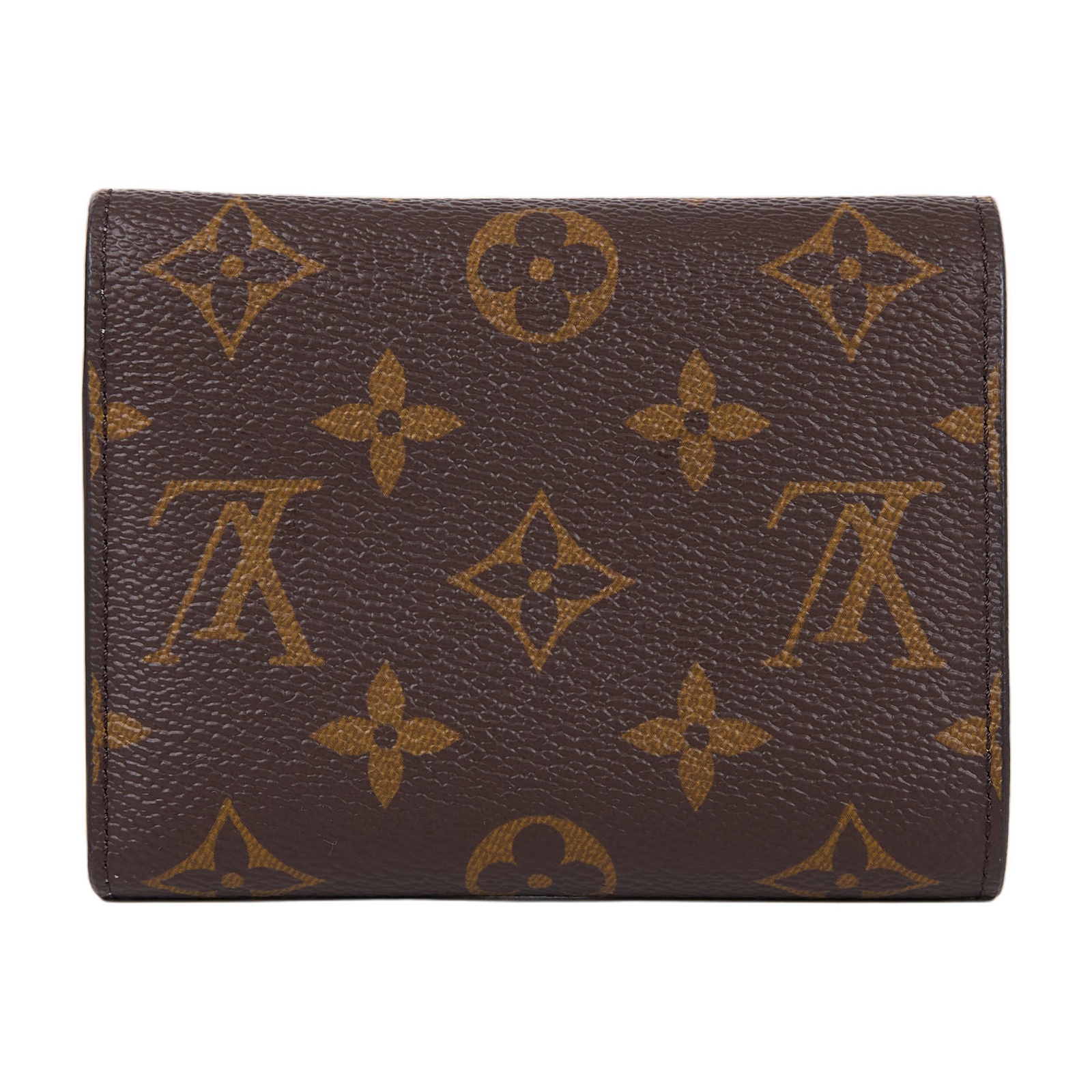 路易威登 LOUIS VUITTON Victorine 錢包 塗層帆布 芭蕾粉色 M62360 晶片款 原花粉VICTORINE三折短夾 原廠盒子/防塵袋