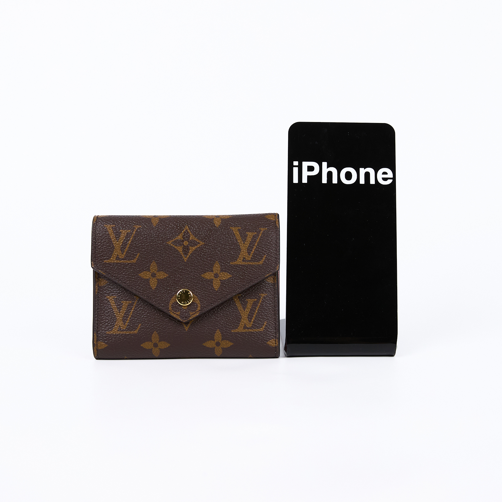 路易威登 LOUIS VUITTON Victorine 錢包 塗層帆布 芭蕾粉色 M62360 晶片款 原花粉VICTORINE三折短夾 原廠盒子/防塵袋