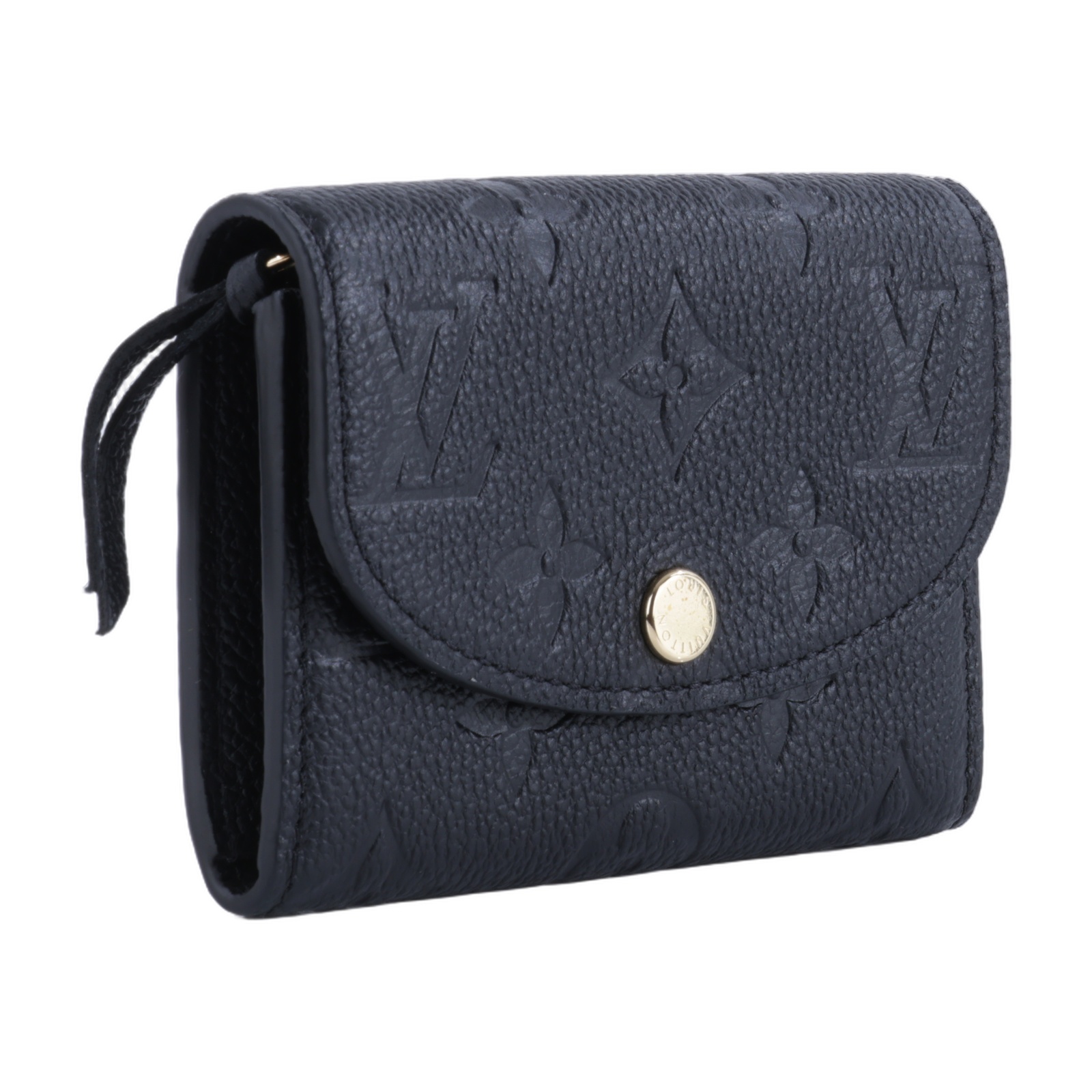 路易威登 LOUIS VUITTON Rosalie 零錢包 黑色 M81455 晶片款 黑原花壓紋Rosalie零錢包 原廠盒子/防塵袋