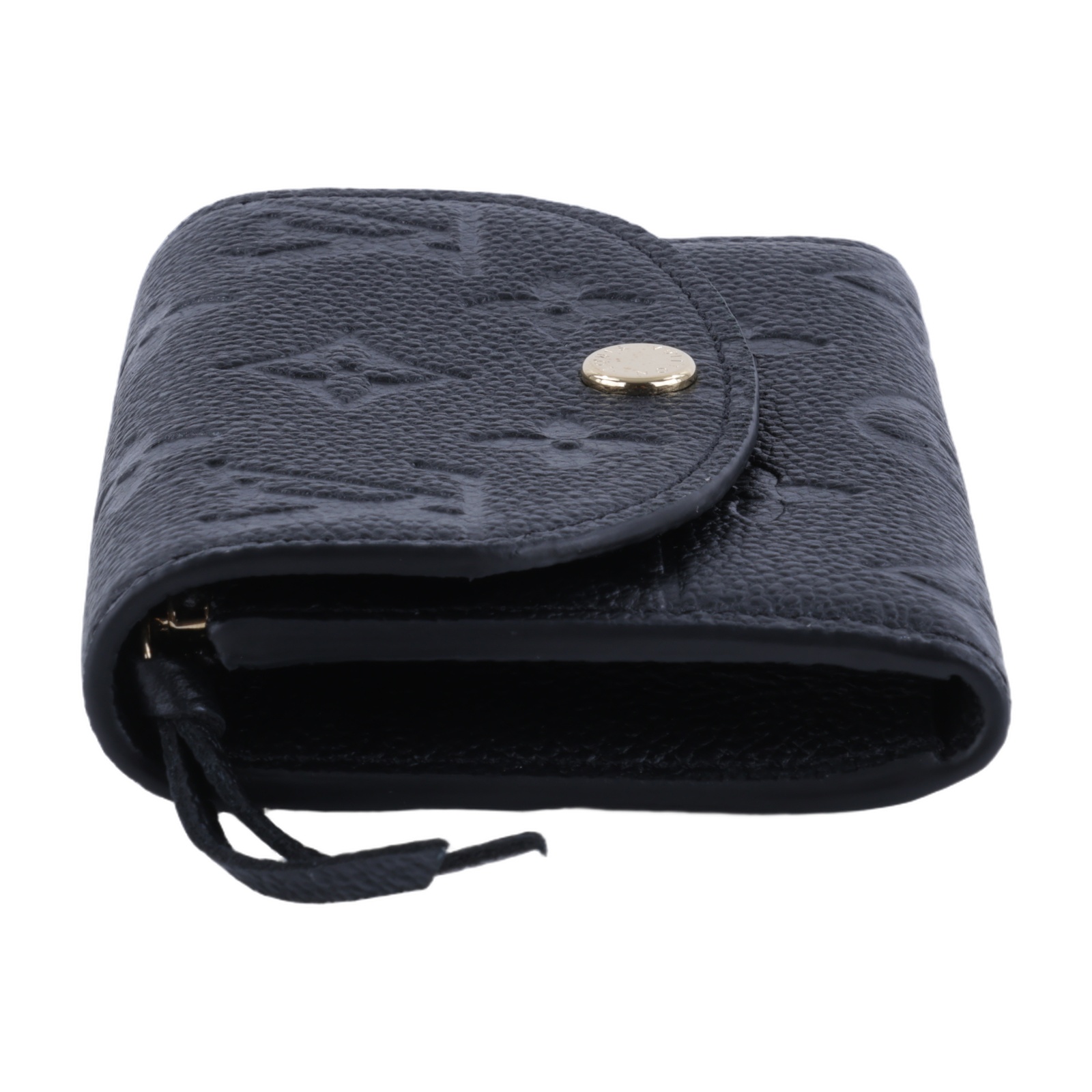 路易威登 LOUIS VUITTON Rosalie 零錢包 黑色 M81455 晶片款 黑原花壓紋Rosalie零錢包 原廠盒子/防塵袋