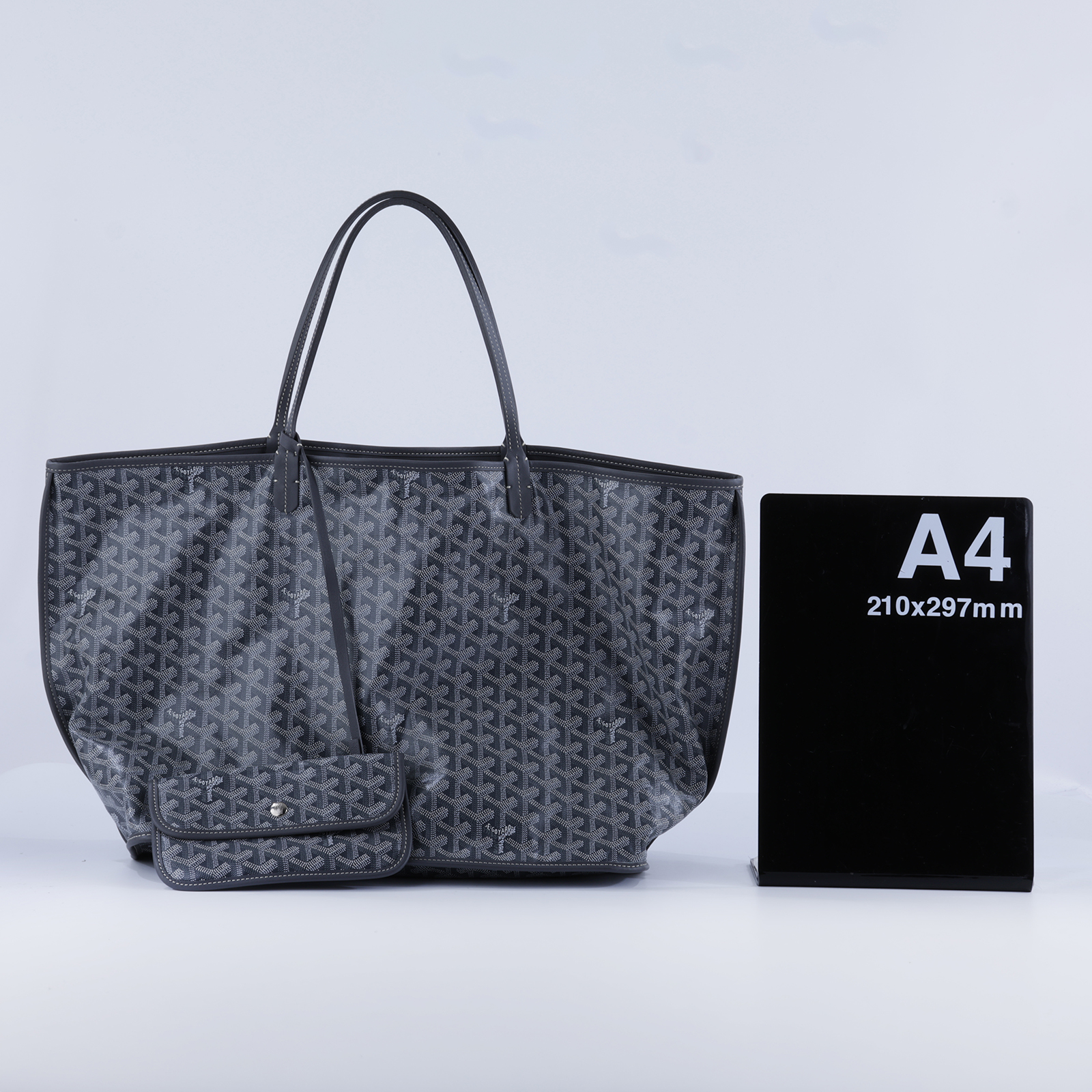 高雅德 GOYARD Anjou GM Bag 托特包 ANJOUSGMLCG 灰ANJOU GM 購買證明正本/防塵袋/內袋