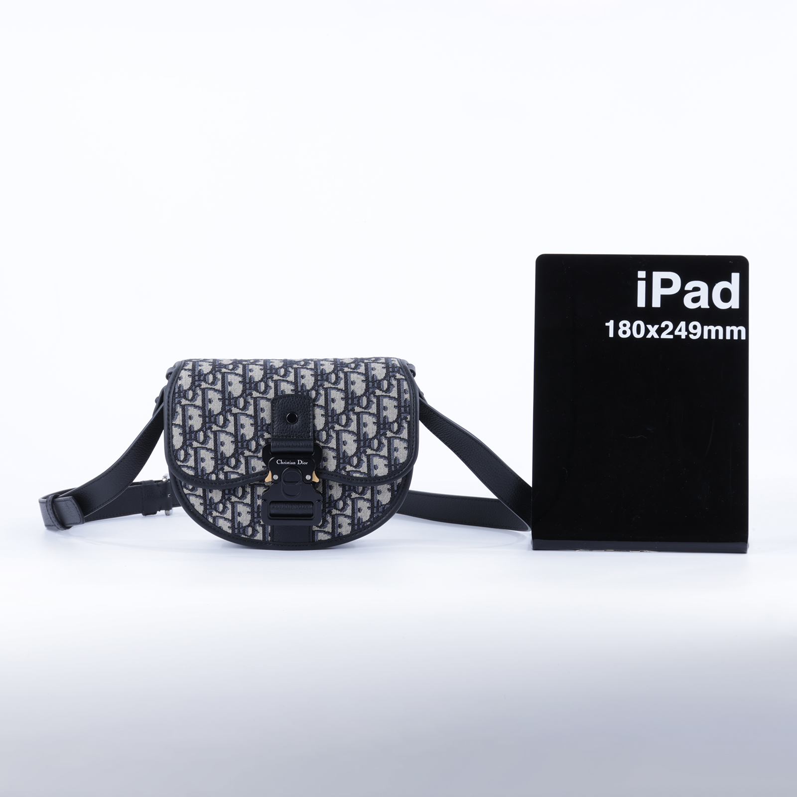 迪奧 CHRISTIAN DIOR Mini Gallop Bag with Strap 迷你 手袋 Dior Oblique 緹花 1ADPO033YKY  防塵袋