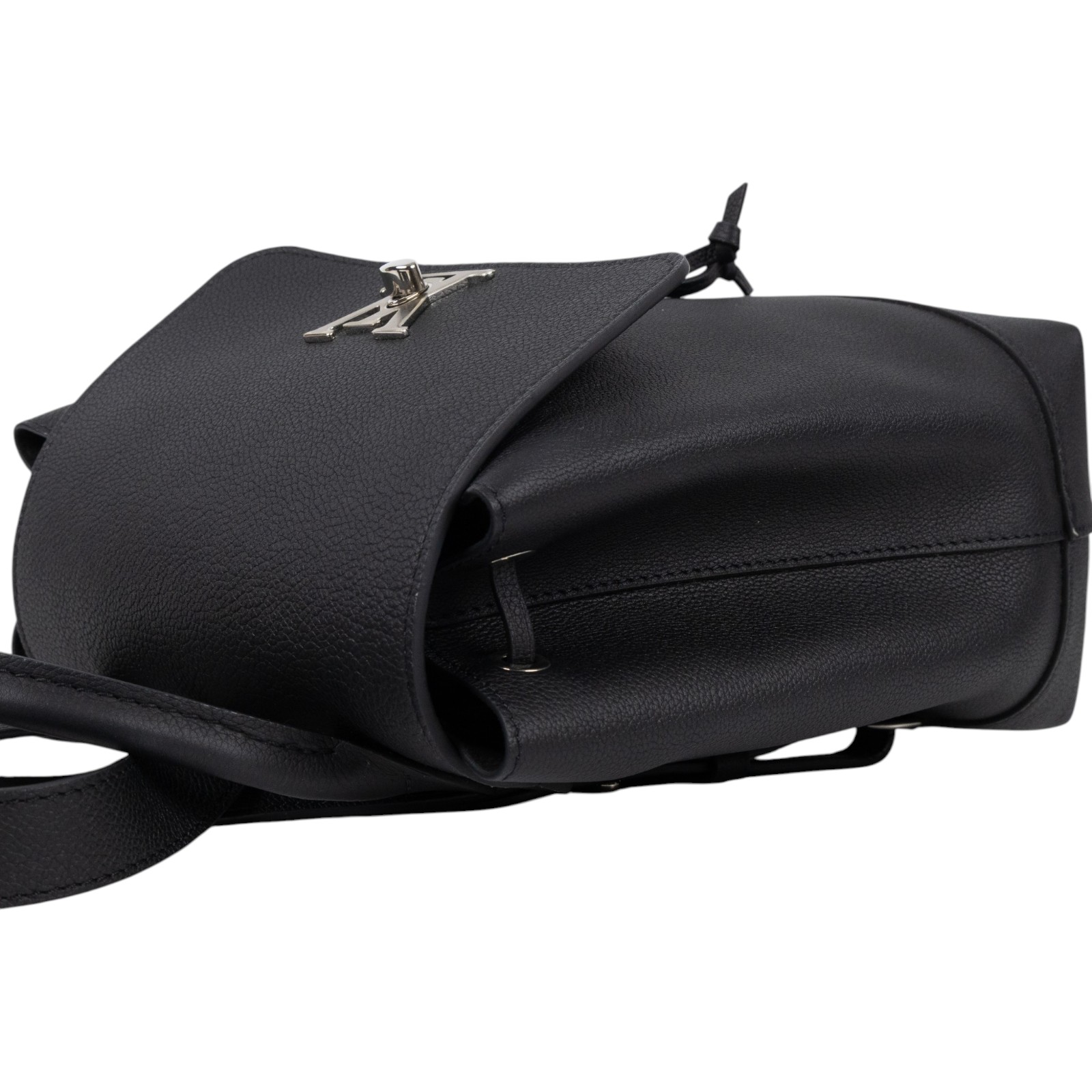 路易威登 LOUIS VUITTON Lockme Backpack 翻蓋 束口 後背包 M41815 黑LOCKME後背包 防塵袋/購買證明正本