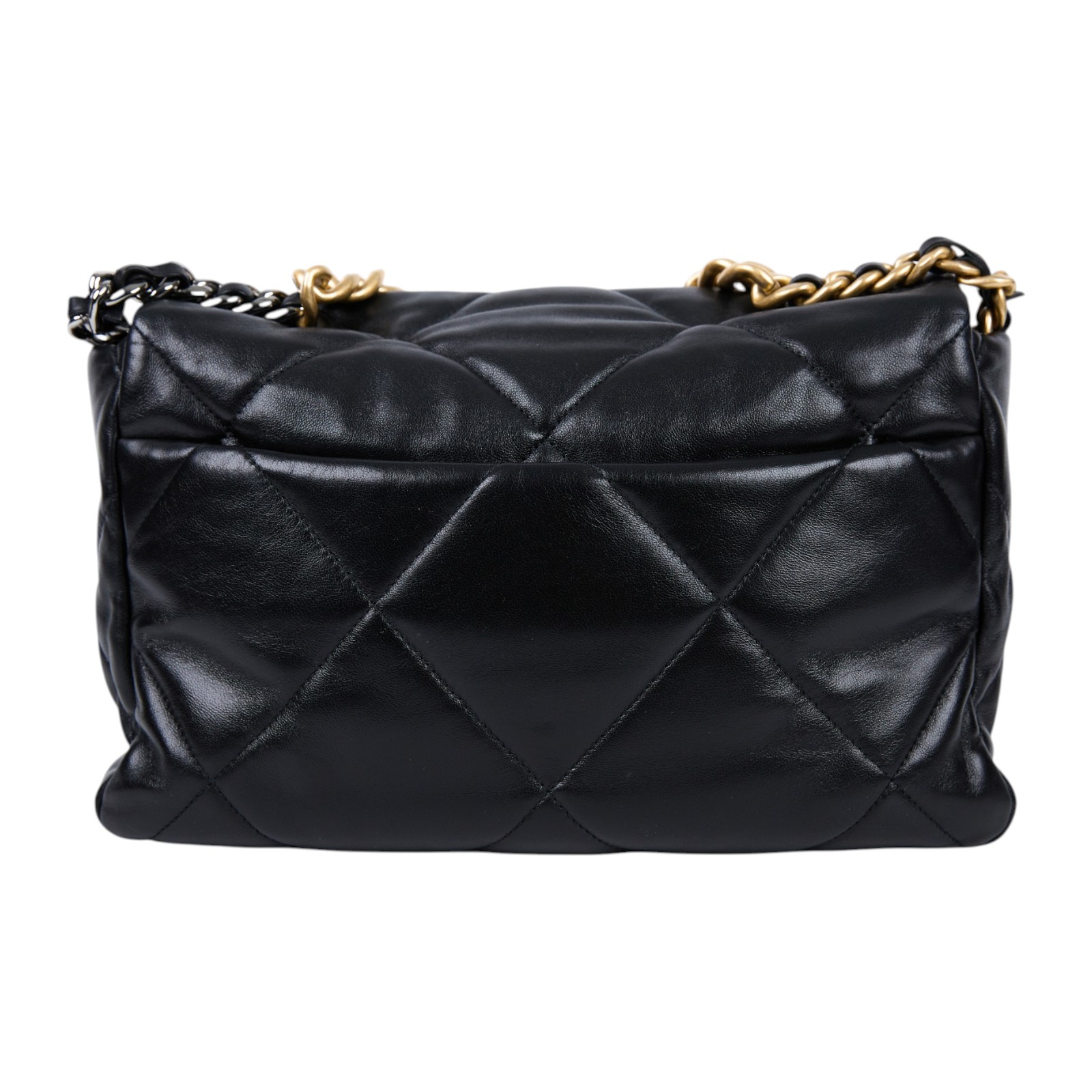 香奈兒 CHANEL 19 大型口蓋包 AS1161 30開 黑金19包 30CM 防塵袋/保證卡