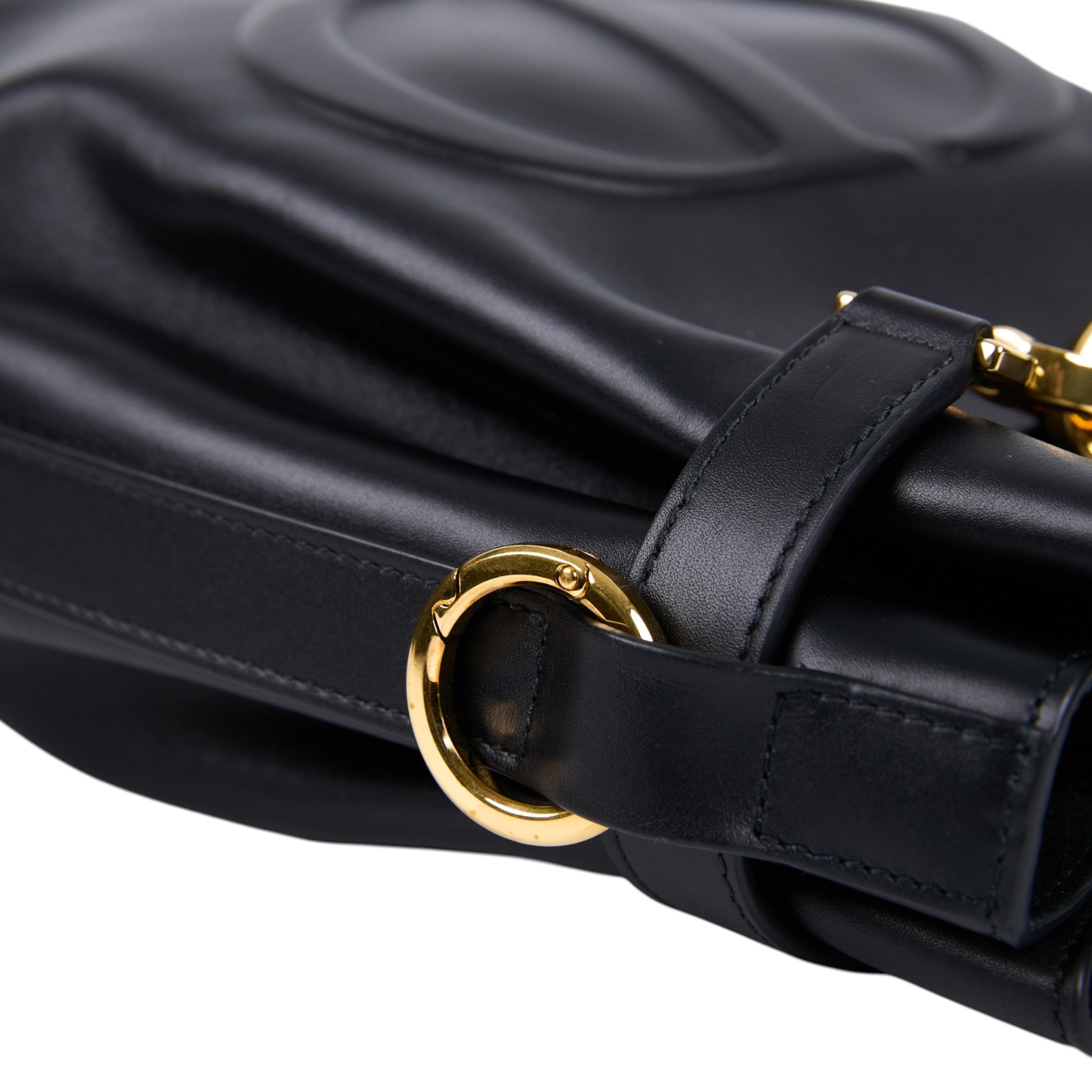 迪奧 CHRISTIAN DIOR CEST DIOR 中號 手提包 水桶包斜背包 M227IUBHA 黑CEST DIOR中號水桶包 防塵袋/背帶2