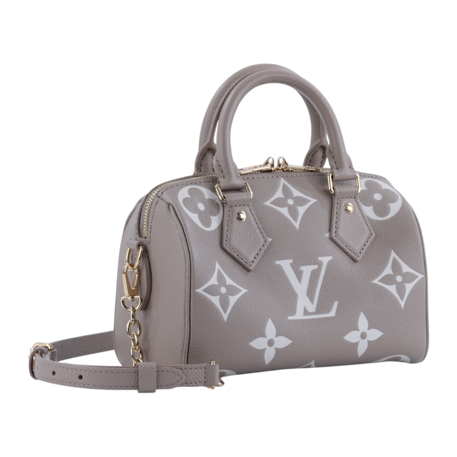 路易威登 LOUIS VUITTON Speedy Bandoulière  20 雙色 手提 斜背 波士頓包 M46575 晶片款  原廠盒子/防塵袋/購買證明正本/背帶/鎖組