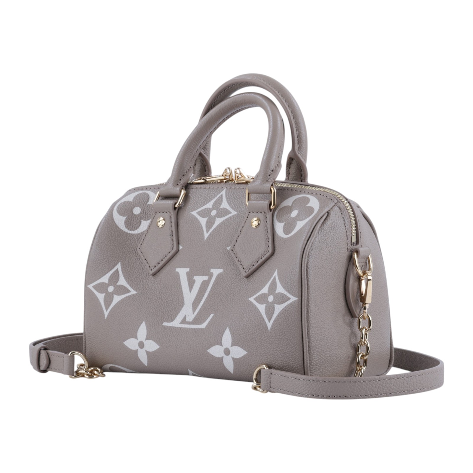 路易威登 LOUIS VUITTON Speedy Bandoulière  20 雙色 手提 斜背 波士頓包 M46575 晶片款  原廠盒子/防塵袋/購買證明正本/背帶/鎖組