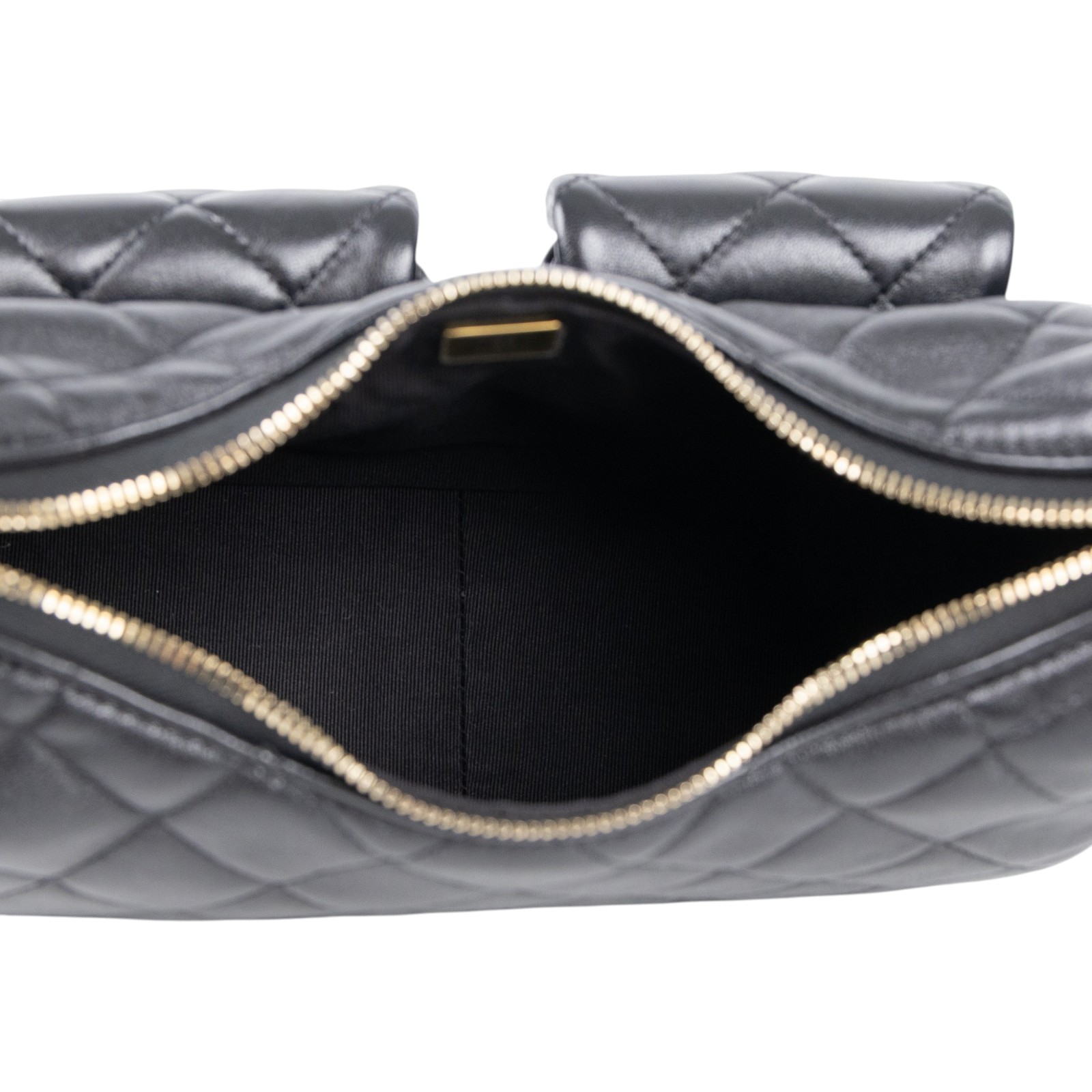 香奈兒 CHANEL 流浪包 AS5339 B18791 晶片款 黑金羊HOBO 原廠盒子/防塵袋/購買證明正本