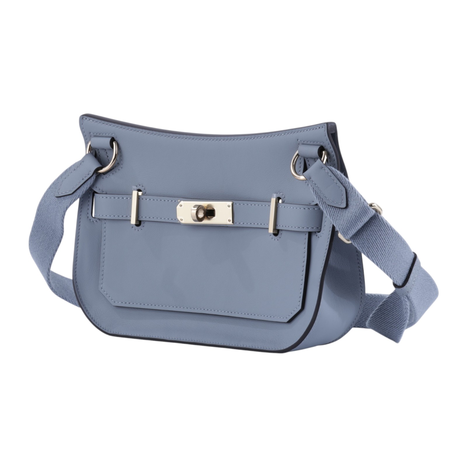 愛馬仕 Hermes Jypsiere 吉普賽包 Mini 淺金色五金 雲霧灰色 H083982CPBP /KIC 226 CG  原廠盒子/防塵袋/購買證明正本