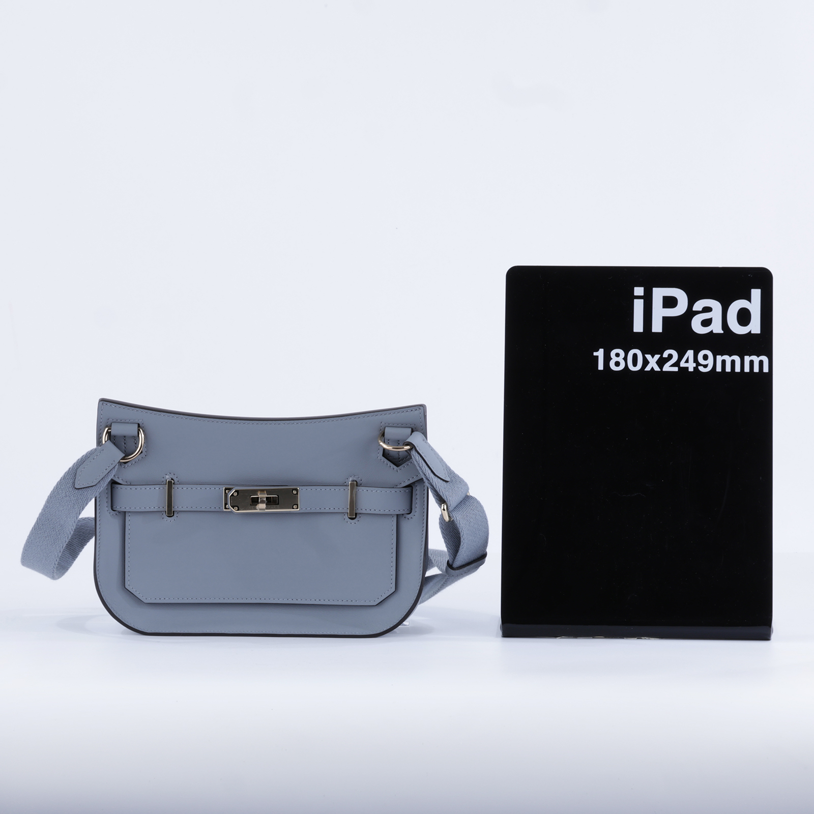 愛馬仕 Hermes Jypsiere 吉普賽包 Mini 淺金色五金 雲霧灰色 H083982CPBP /KIC 226 CG  原廠盒子/防塵袋/購買證明正本