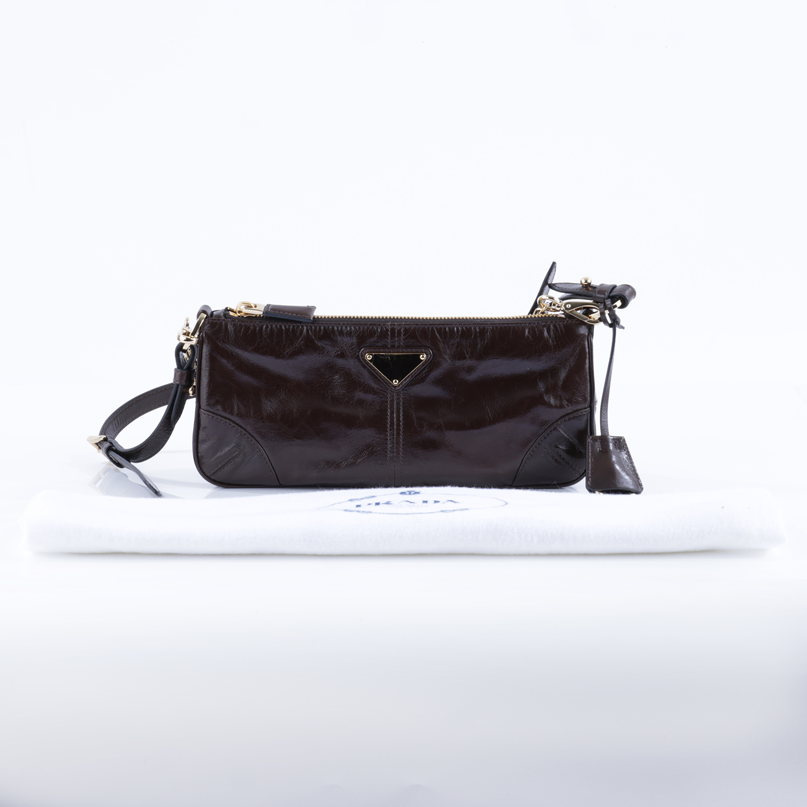 普拉達 PRADA Re-Edition 2002 肩背包 手提包 中號 1BC221_2CYR  背帶2/吊飾/防塵袋