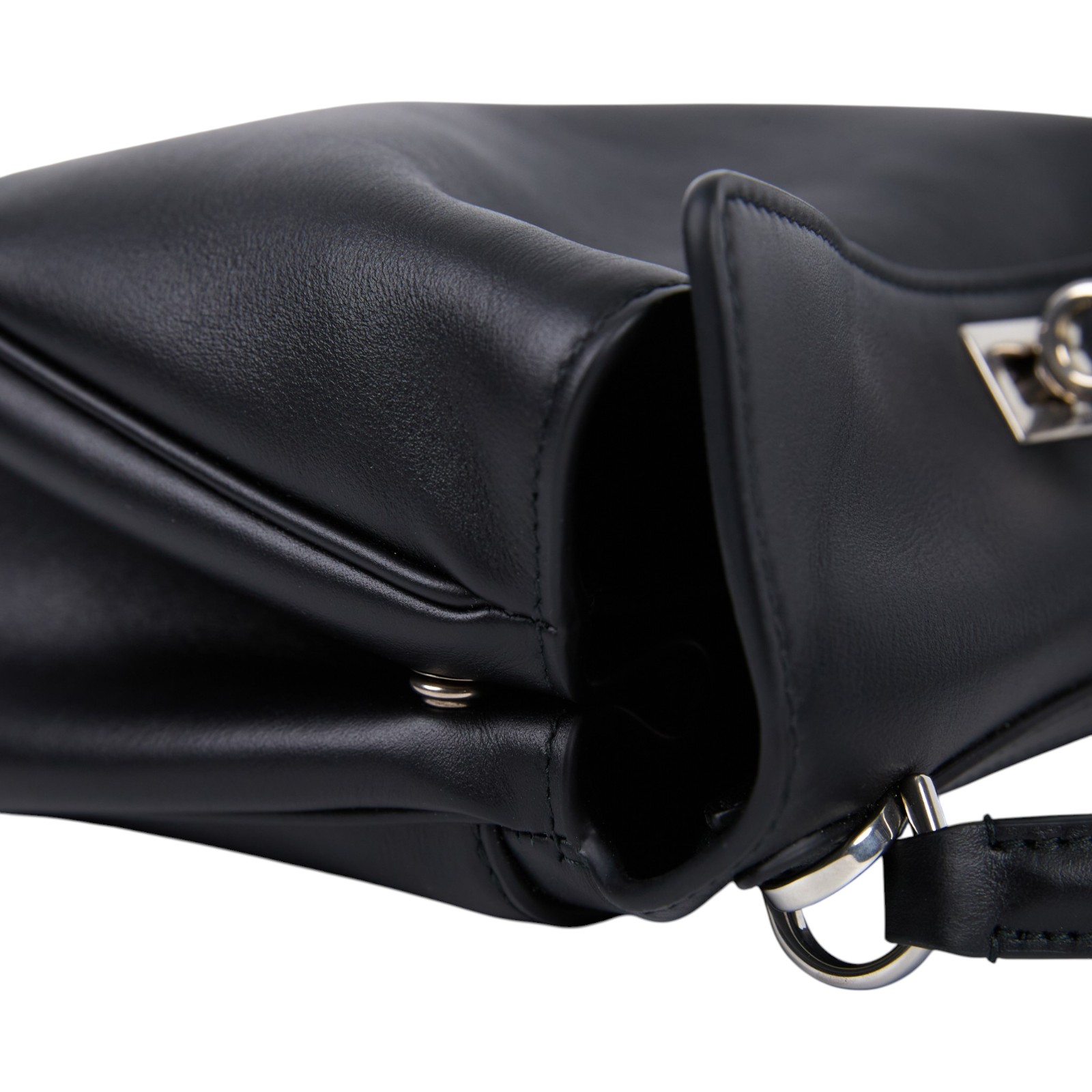 巴黎世家 BALENCIAGA Rodeo Mini 手提包 銀色五金 8437122AA4U 黑銀RODEO MINI 吊牌