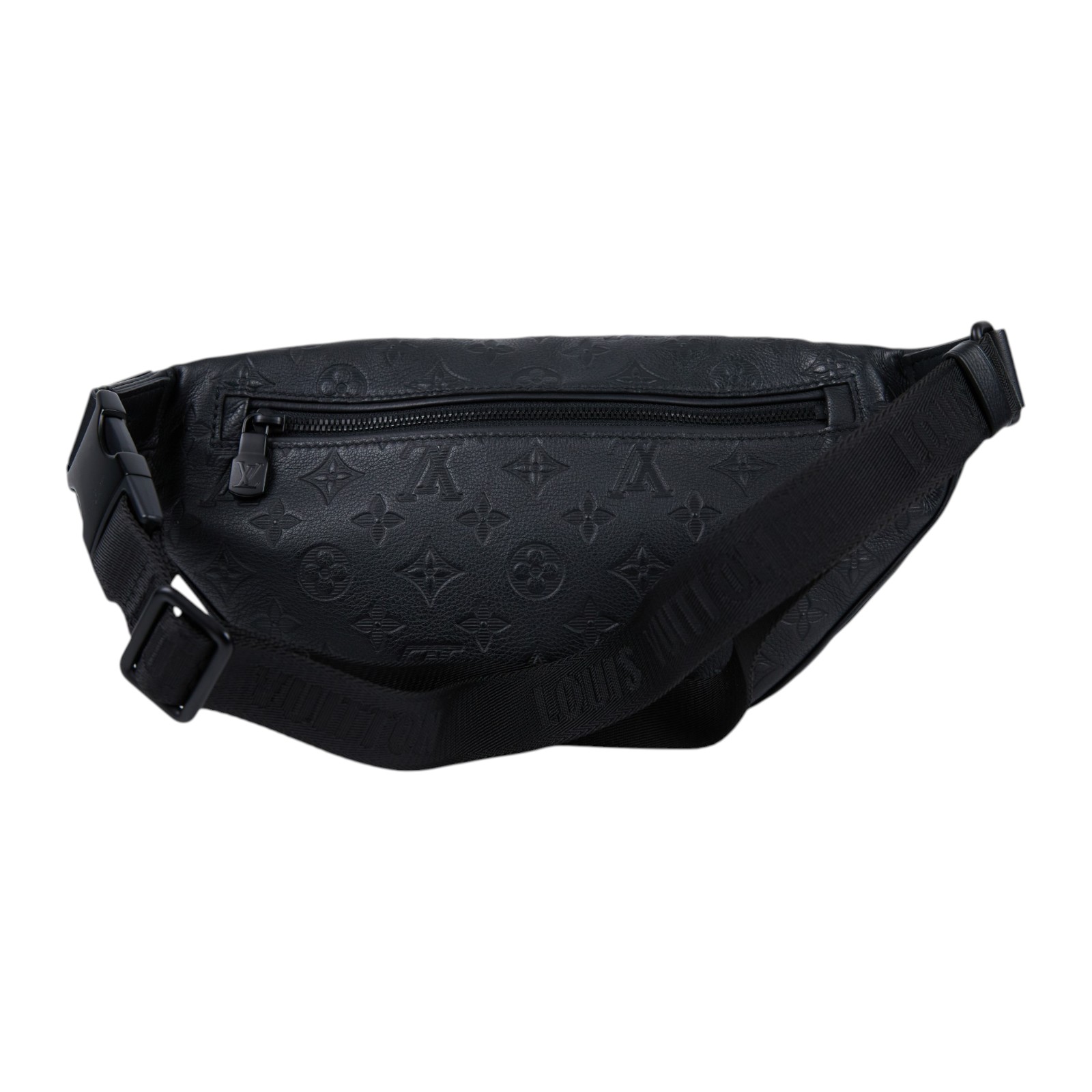 路易威登 LOUIS VUITTON Discovery PM 腰包 小牛皮 黑色 M46036 晶片款 黑原花壓紋DISCOVERY腰包 防塵袋