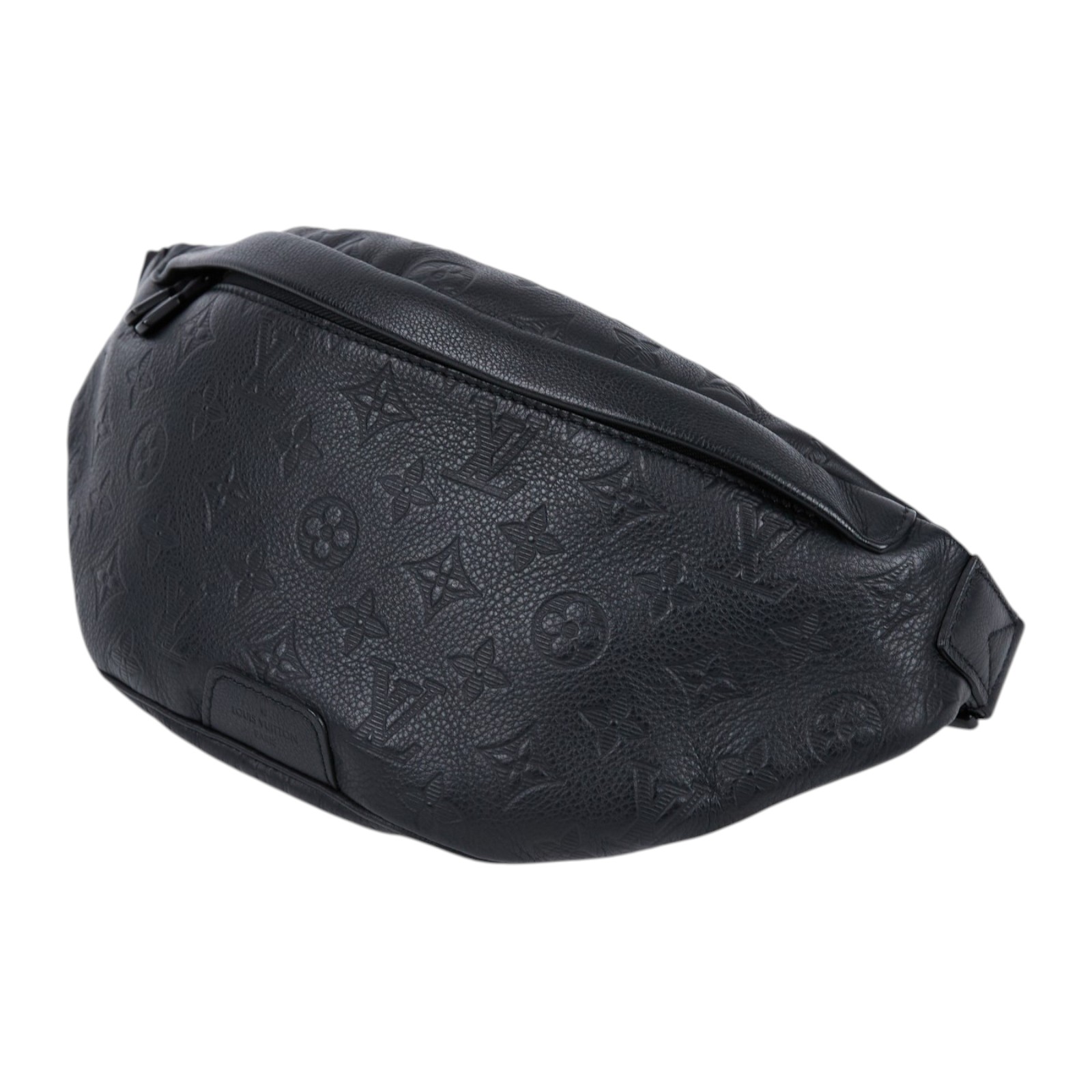 路易威登 LOUIS VUITTON Discovery PM 腰包 小牛皮 黑色 M46036 晶片款 黑原花壓紋DISCOVERY腰包 防塵袋