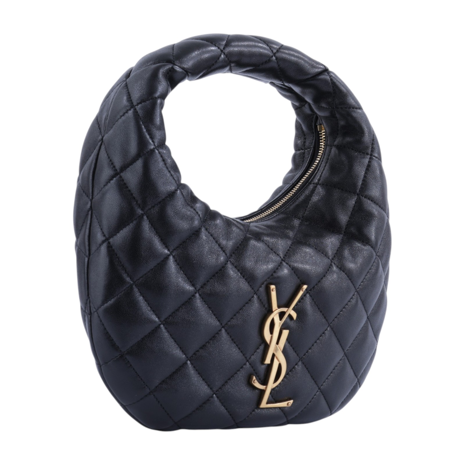 聖羅蘭 YSL SAINT LAURENT Icarino 絎縫 納帕皮 手提包 851689AAANG 黑金ICARINO 肩背包 原廠盒子/防塵袋/購買證明