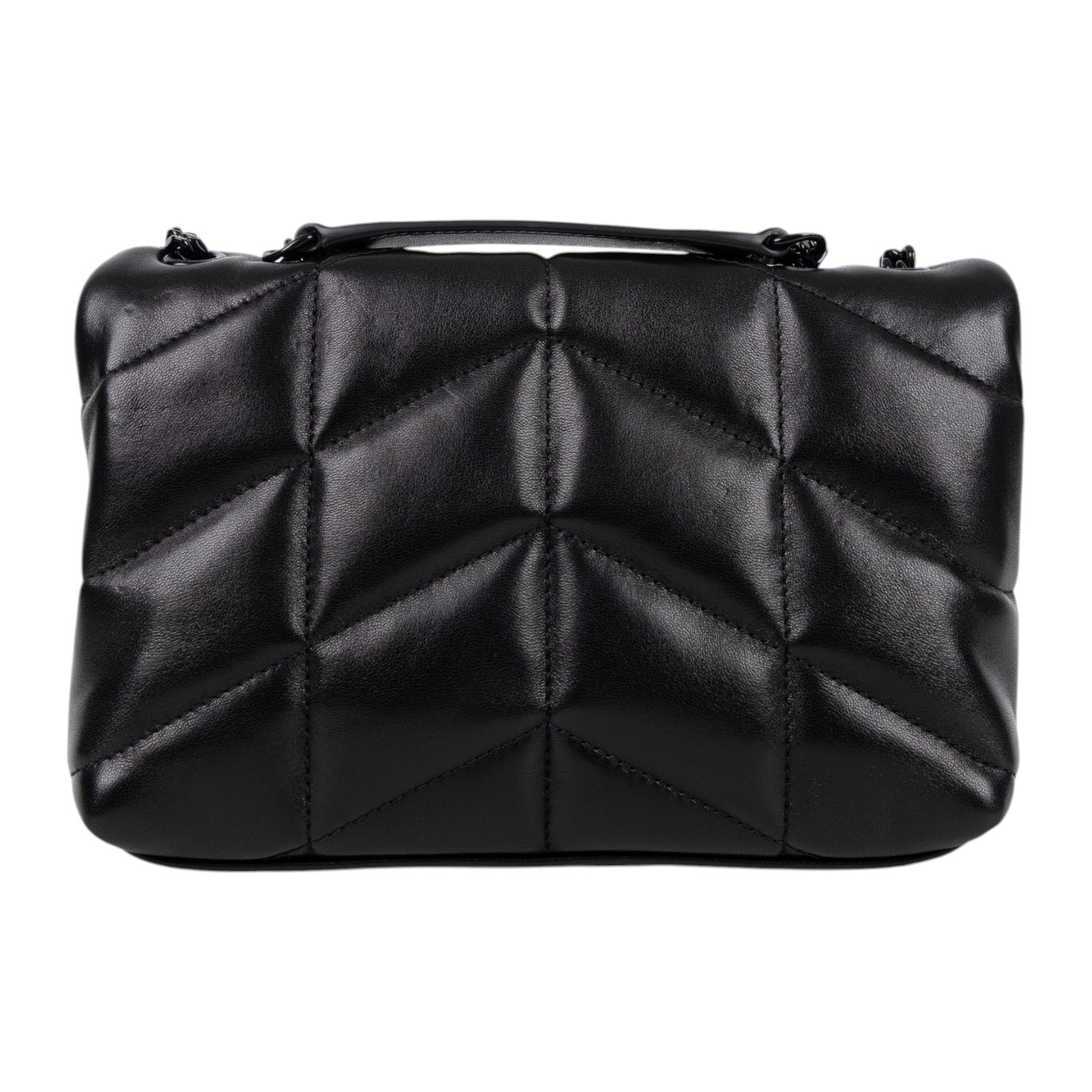 聖羅蘭 YSL SAINT LAURENT Puffer Toy 羊皮革 手袋 迷你 7593371EL08  原廠盒子/防塵袋/購買證明正本