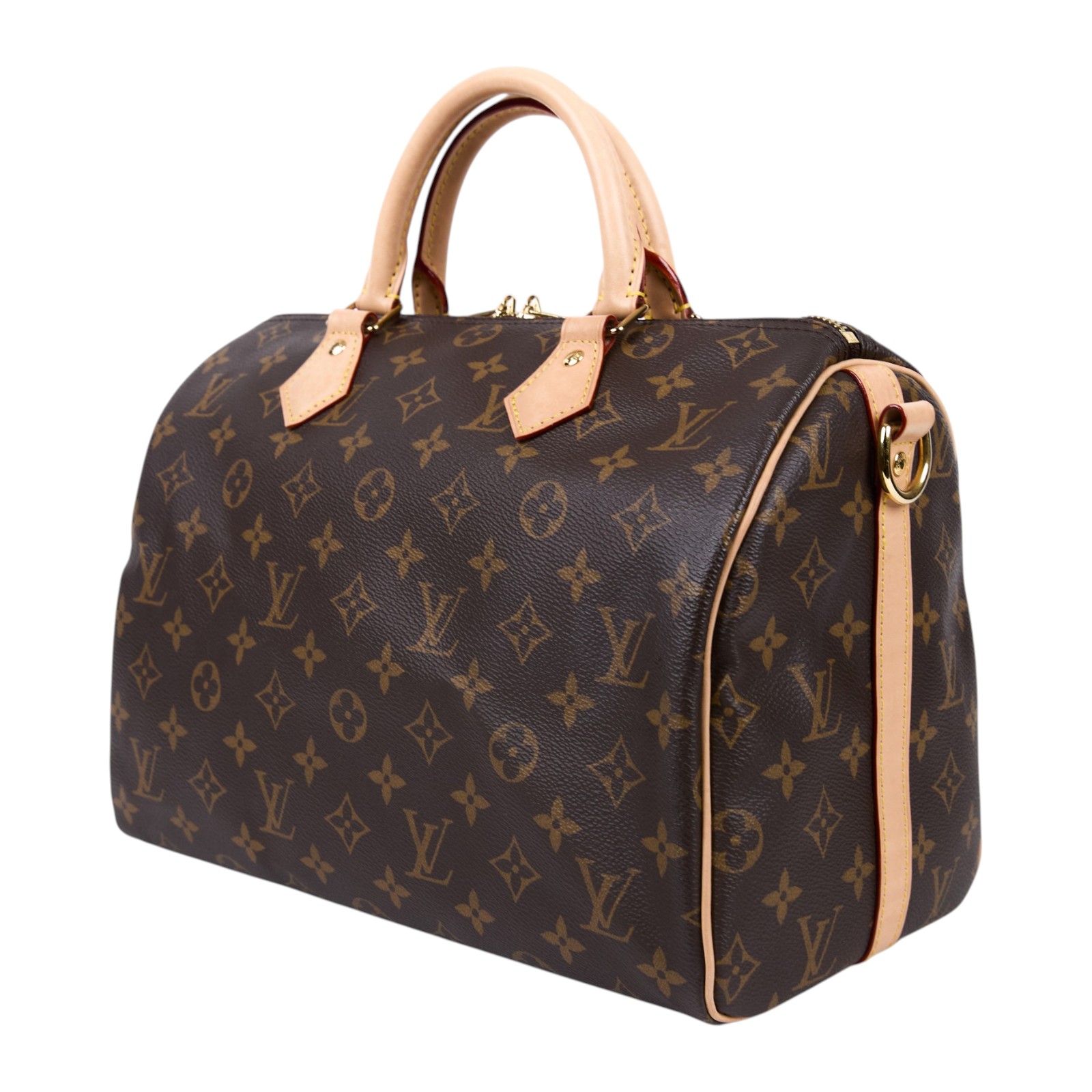 路易威登 LOUIS VUITTON Speedy Bandoulière 30 波士頓包 手提包 經典帆布 M46980 晶片款  購買證明正本/防塵袋 /背帶2/鎖組