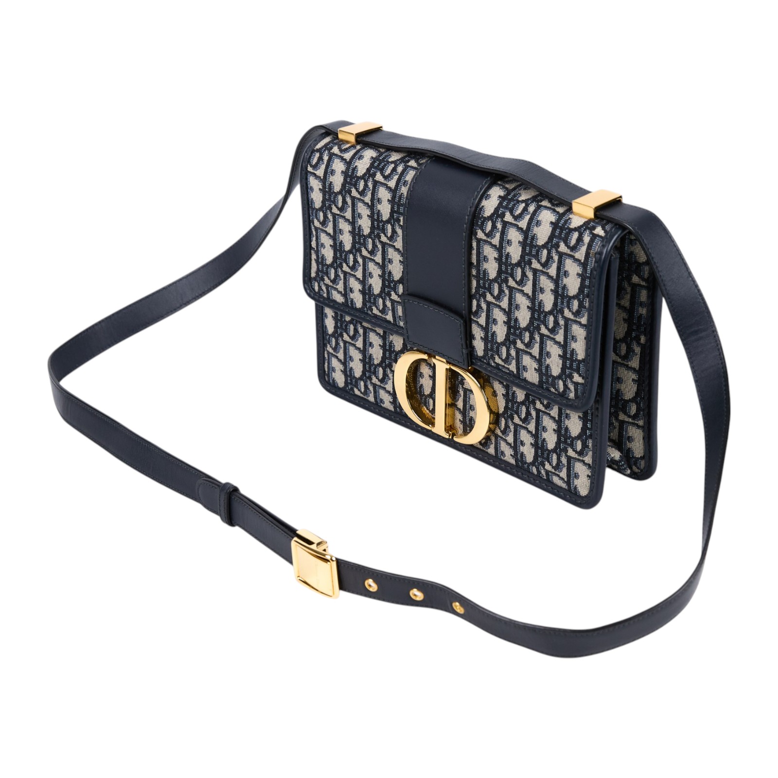 迪奧 CHRISTIAN DIOR 30 Montaigne 蒙田包 肩背包 斜背包 M9203UTZQ 藍緹花蒙田30 保證卡/防塵袋