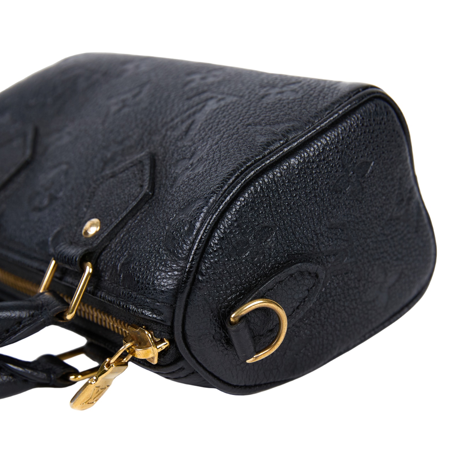 路易威登 LOUIS VUITTON Nano Speedy 壓花牛皮 迷你 鍊帶 波士頓包 M82450 晶片款  背帶/防塵袋/原廠盒子/購買證明正本
