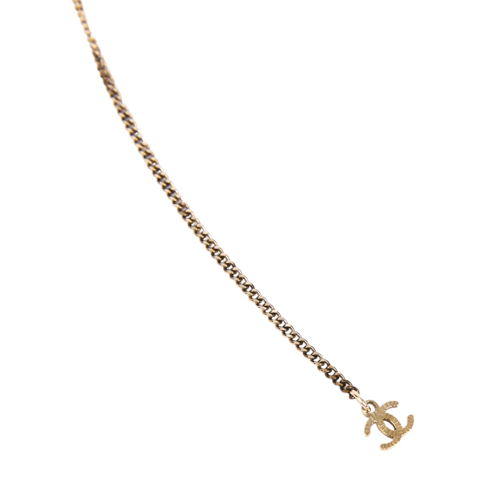 香奈兒 CHANEL CC LOGO 項鍊 AB6095 B05288A21 P 雙C雙股水鑽項鍊 原廠盒子/內襯/購買證明