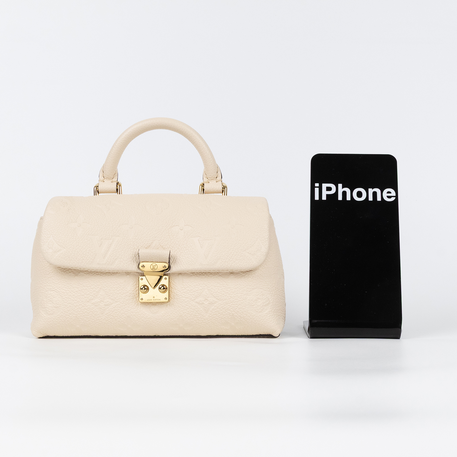 路易威登 LOUIS VUITTON Nano Madeleine 單肩包 奶油色 M12145 晶片款  背帶/防塵袋/原廠盒子