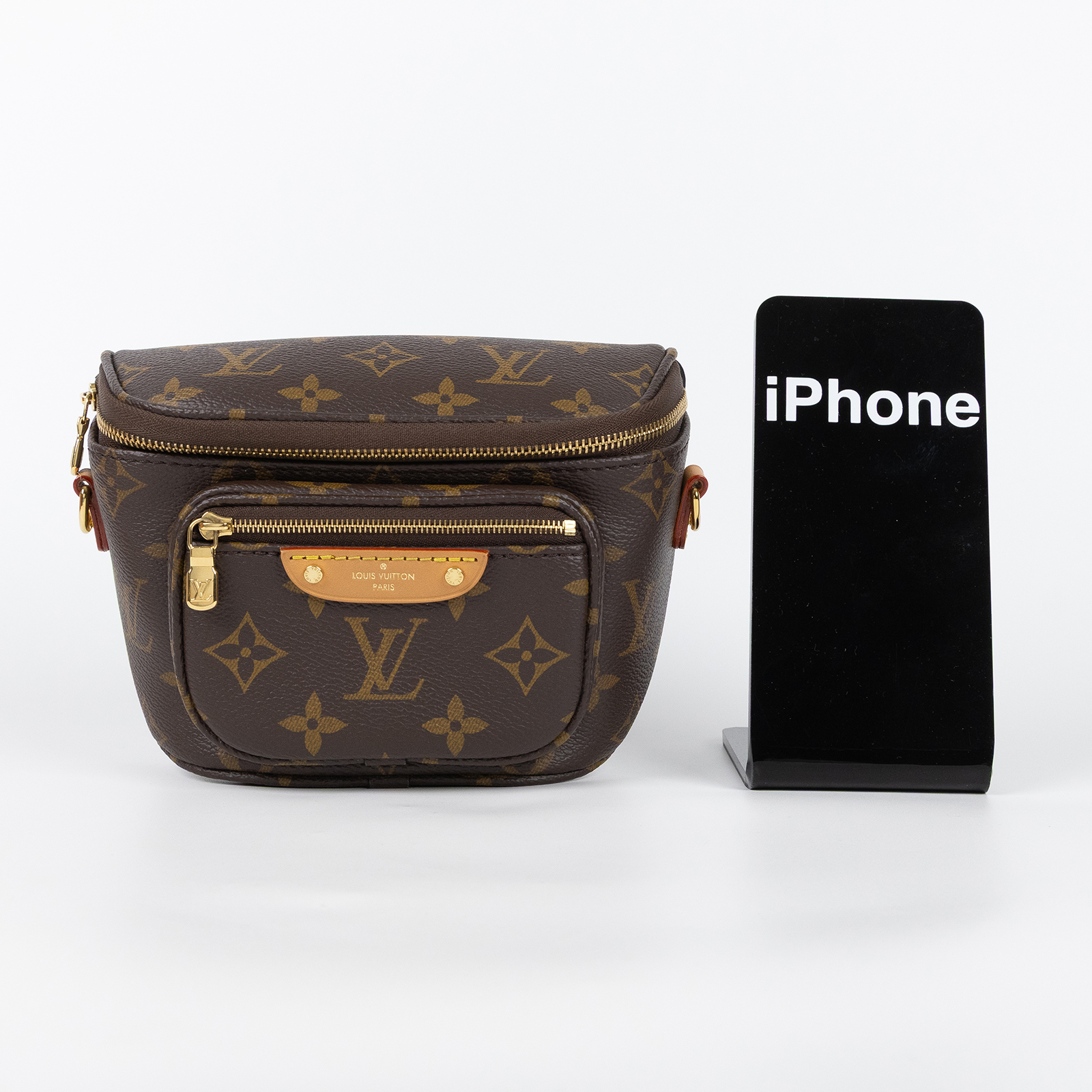 路易威登 LOUIS VUITTON Mini Bumbag 迷你 腰包 鏈條 單肩包 M82335 晶片款  原廠盒子/防塵袋/背帶2