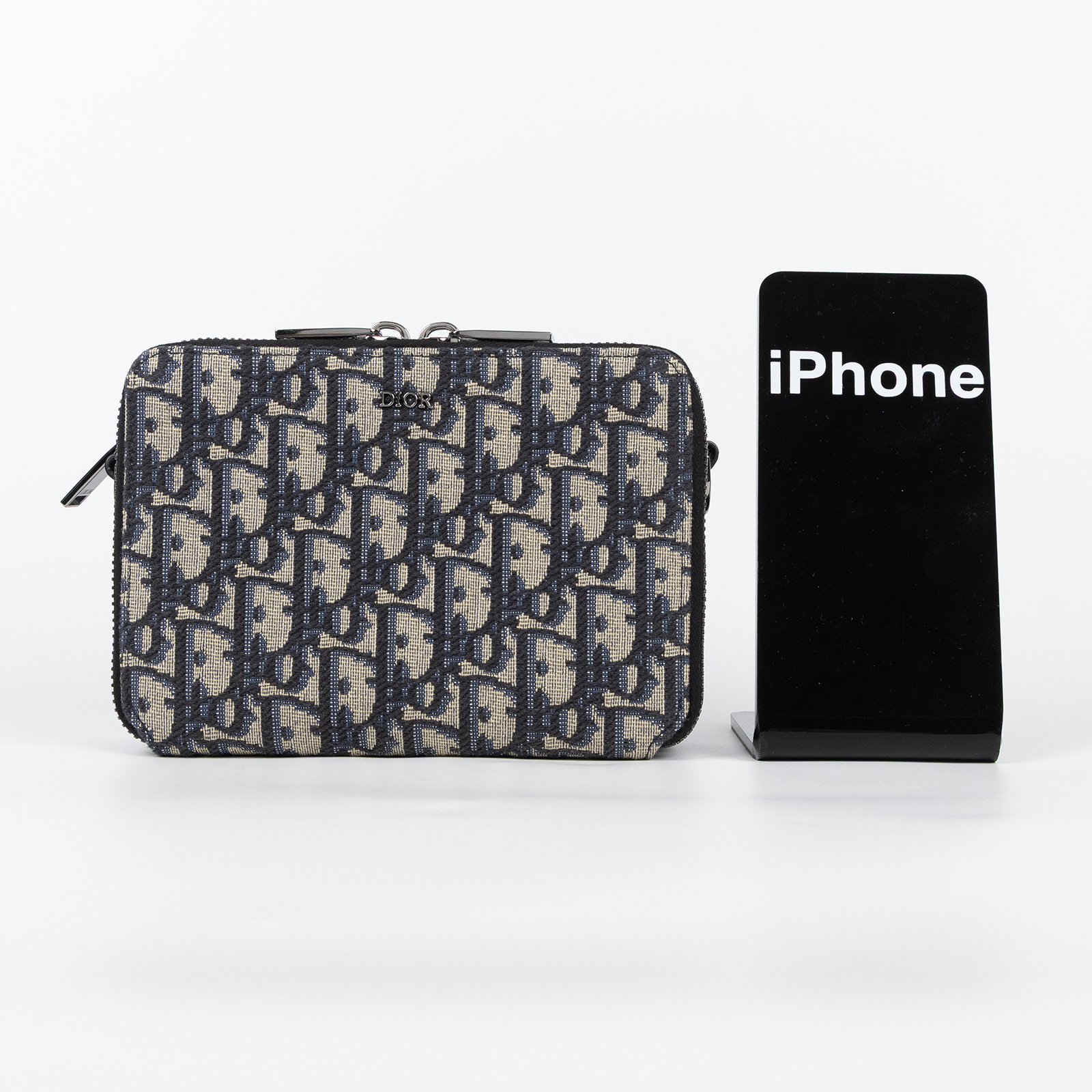 迪奧 CHRISTIAN DIOR 附肩帶 小袋 2OBBC119YSE 米色OBLIQUE相機包 購買證明正本/防塵袋/原廠盒子/背帶