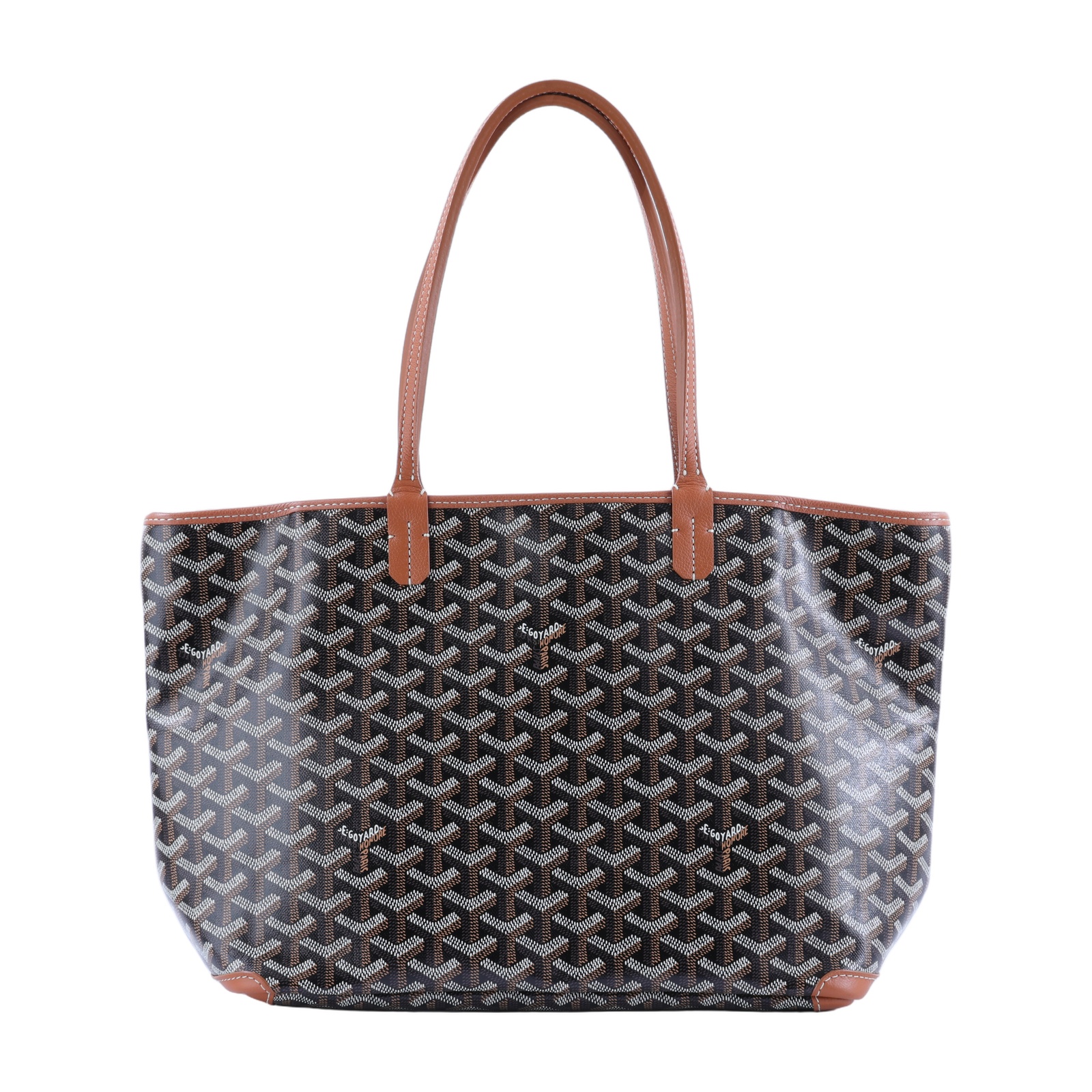 高雅德 GOYARD Artois PM Bag 托特包 ARTOISPMLTY 黑棕ARTOIS PM 購買證明影本/防塵袋