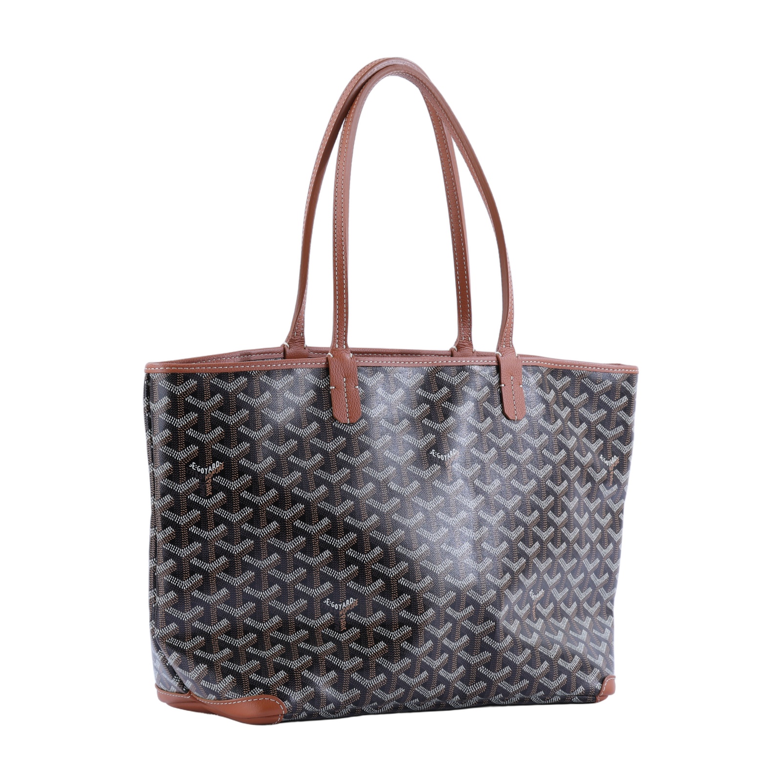 高雅德 GOYARD Artois PM Bag 托特包 ARTOISPMLTY 黑棕ARTOIS PM 購買證明影本/防塵袋