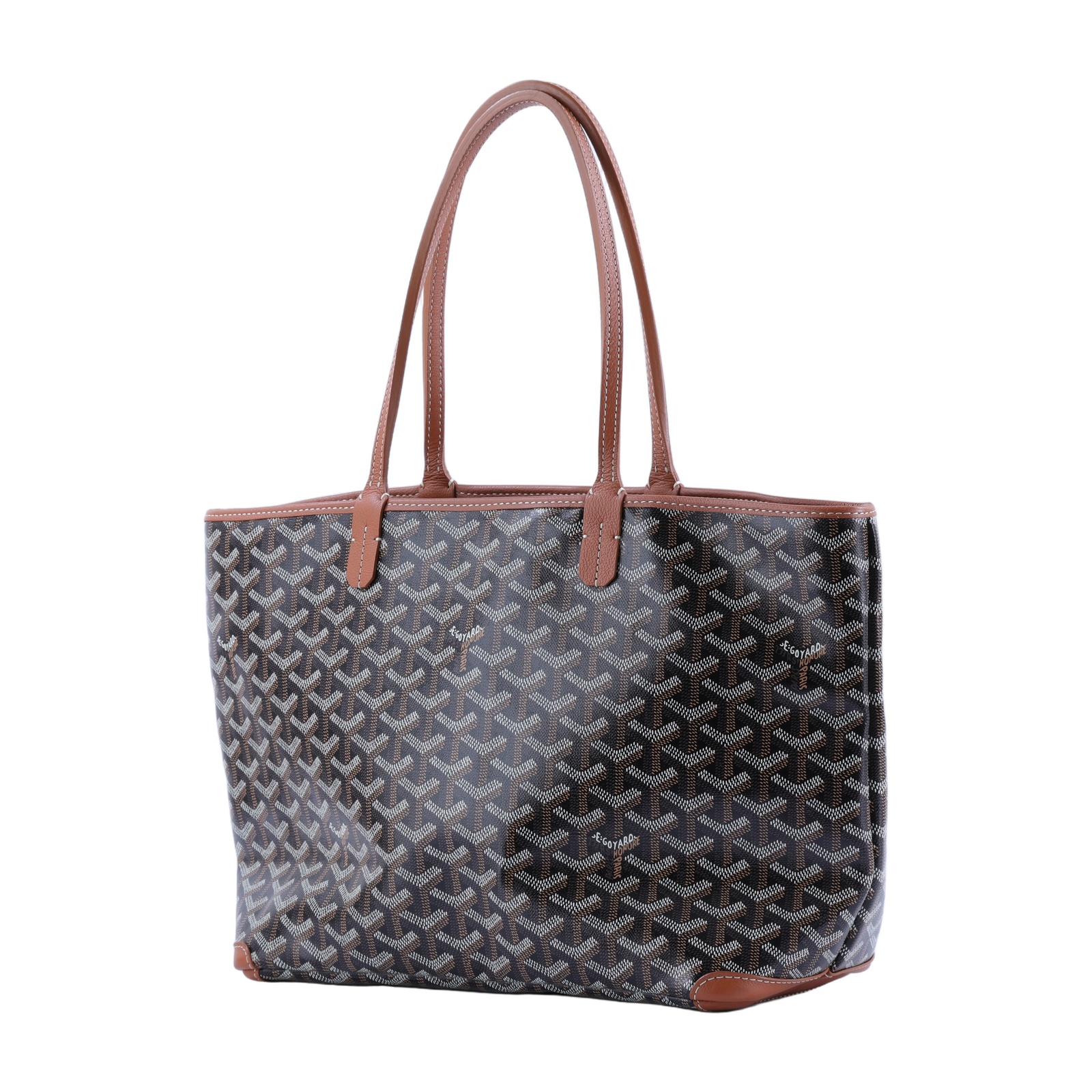 高雅德 GOYARD Artois PM Bag 托特包 ARTOISPMLTY 黑棕ARTOIS PM 購買證明影本/防塵袋