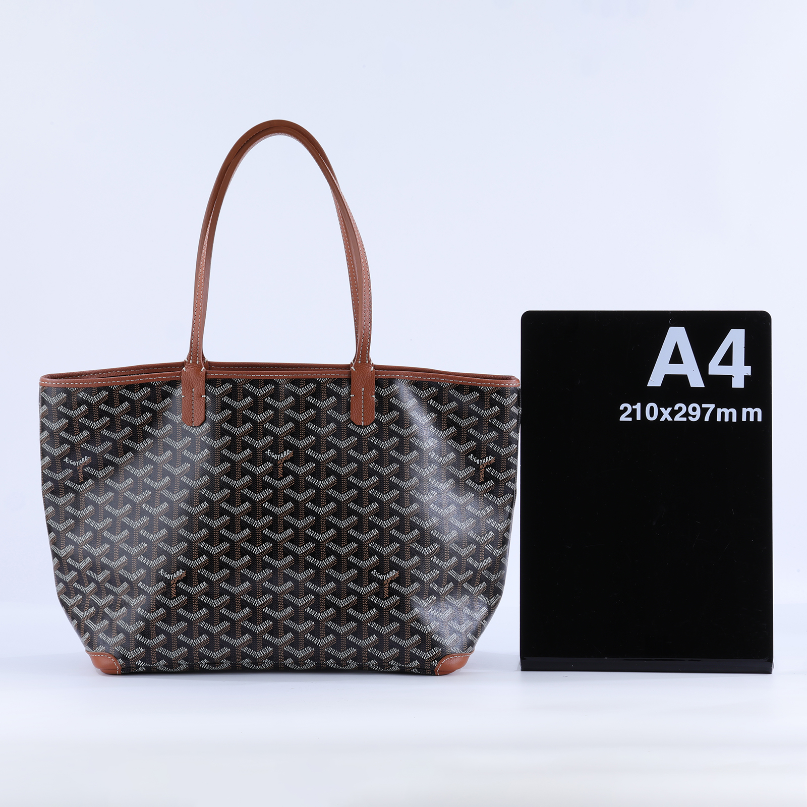 高雅德 GOYARD Artois PM Bag 托特包 ARTOISPMLTY 黑棕ARTOIS PM 購買證明影本/防塵袋