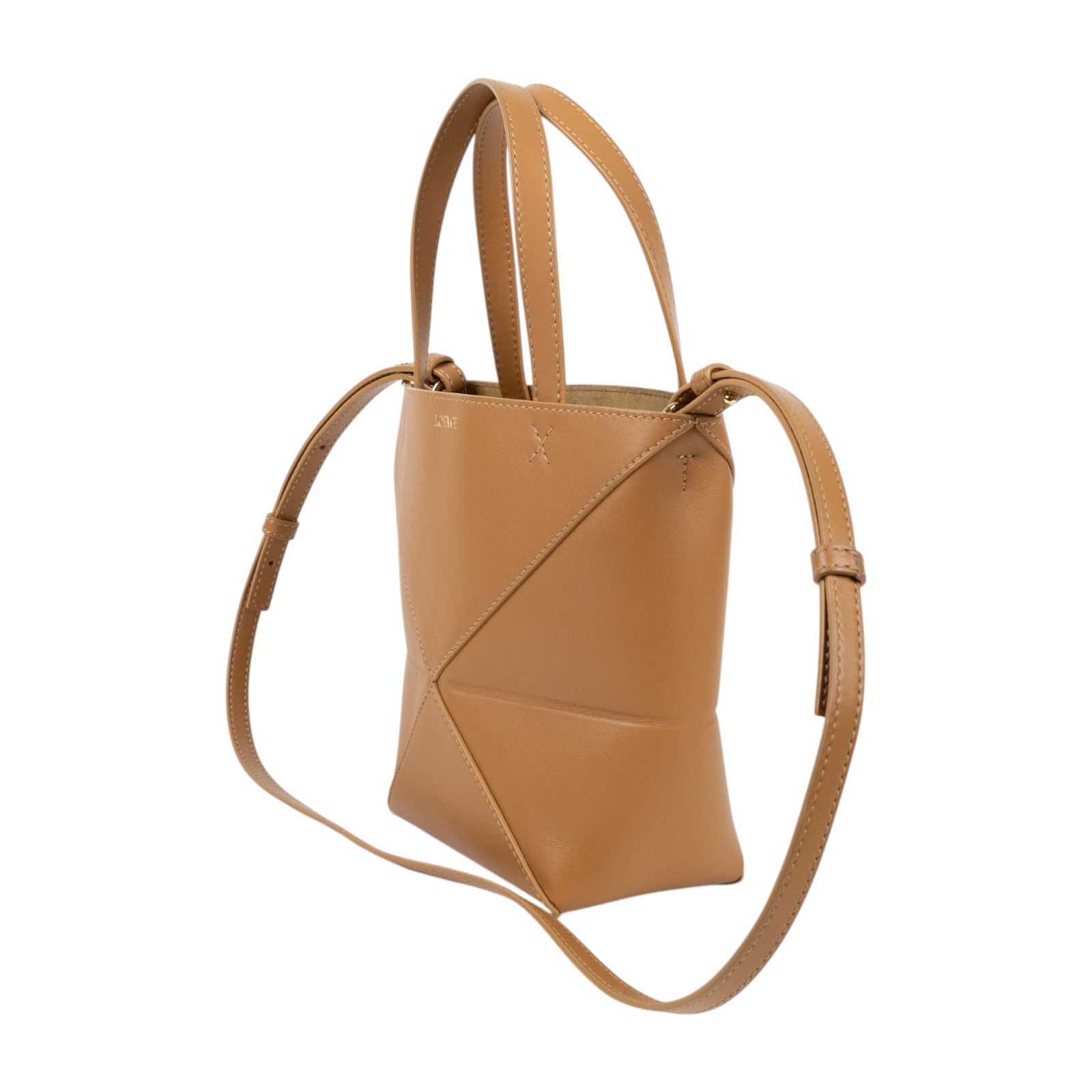 羅意威 LOEWE Mini Puzzle Fold Tote 肩背 手提包 迷你 A657V25X01 焦糖PUZZLE FOLD TOTE MINI 防塵袋