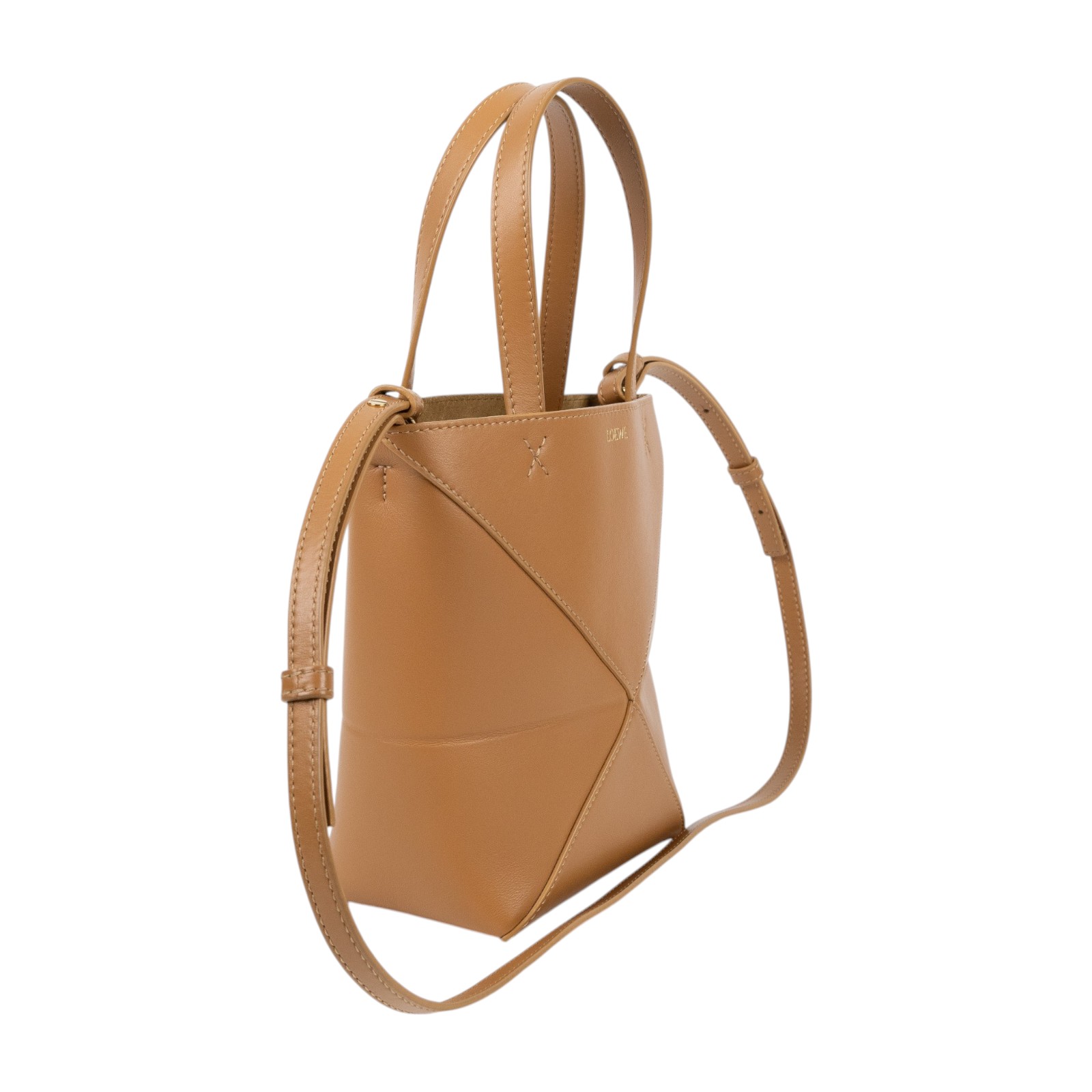 羅意威 LOEWE Mini Puzzle Fold Tote 肩背 手提包 迷你 A657V25X01 焦糖PUZZLE FOLD TOTE MINI 防塵袋