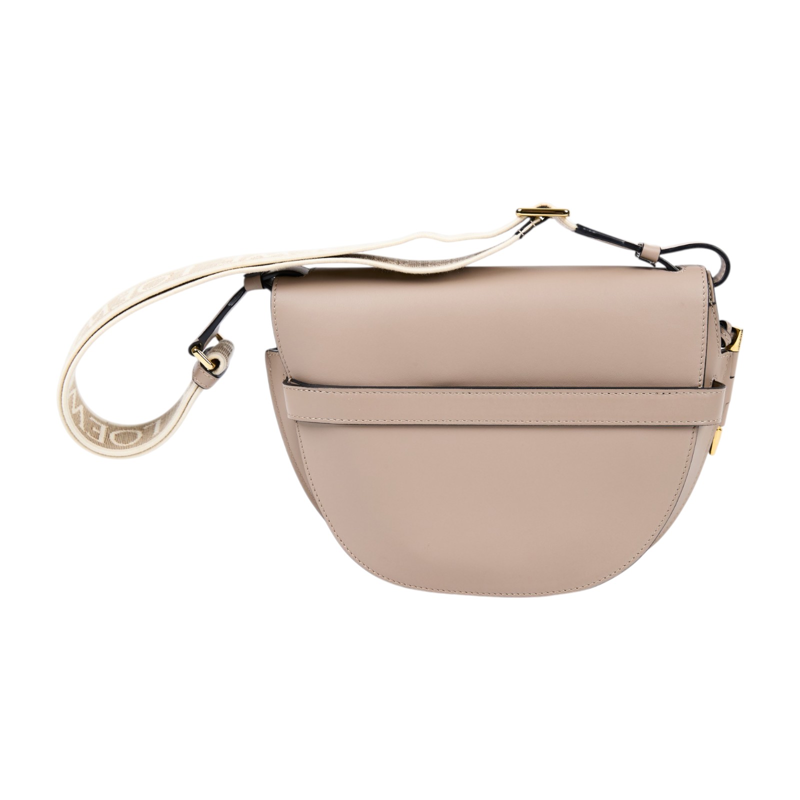 羅意威 LOEWE Small Gate bag 小型 小牛皮 肩背包 帆布背帶 A650T20X40 燕麥灰 GATE SMALL 防塵袋