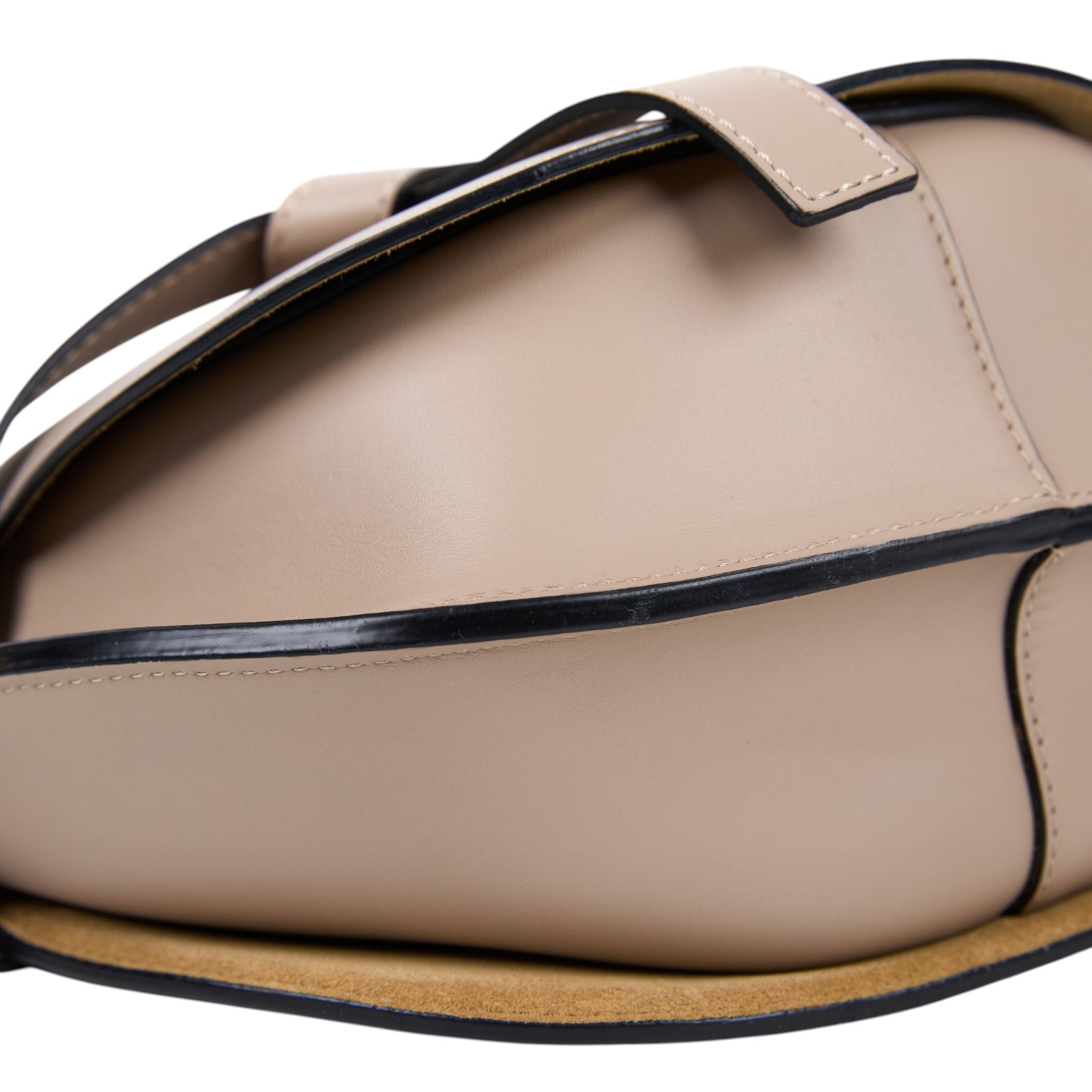 羅意威 LOEWE Small Gate bag 小型 小牛皮 肩背包 帆布背帶 A650T20X40 燕麥灰 GATE SMALL 防塵袋