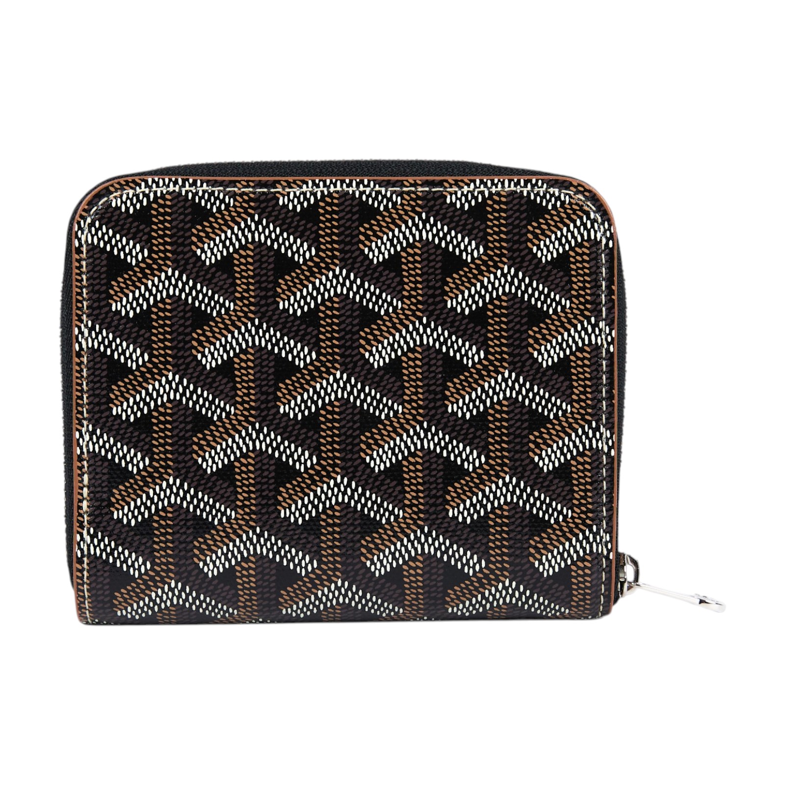 高雅德 GOYARD Matignon PM Wallet 錢包 拉鍊 短夾 MATIGNPMLTY 黑褐MATIGNON PM拉鍊短夾 原廠盒子/購買證明正本