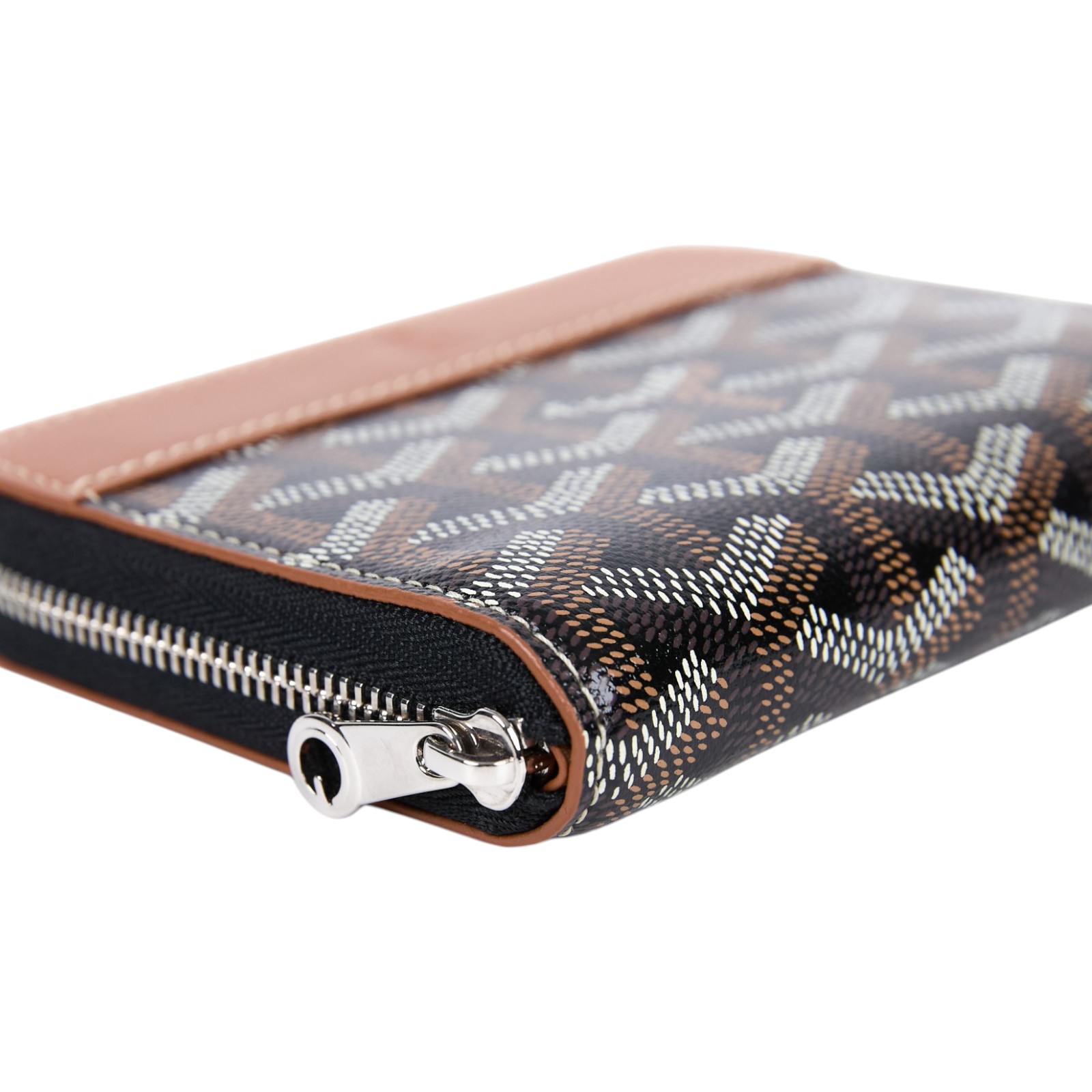 高雅德 GOYARD Matignon PM Wallet 錢包 拉鍊 短夾 MATIGNPMLTY 黑褐MATIGNON PM拉鍊短夾 原廠盒子/購買證明正本