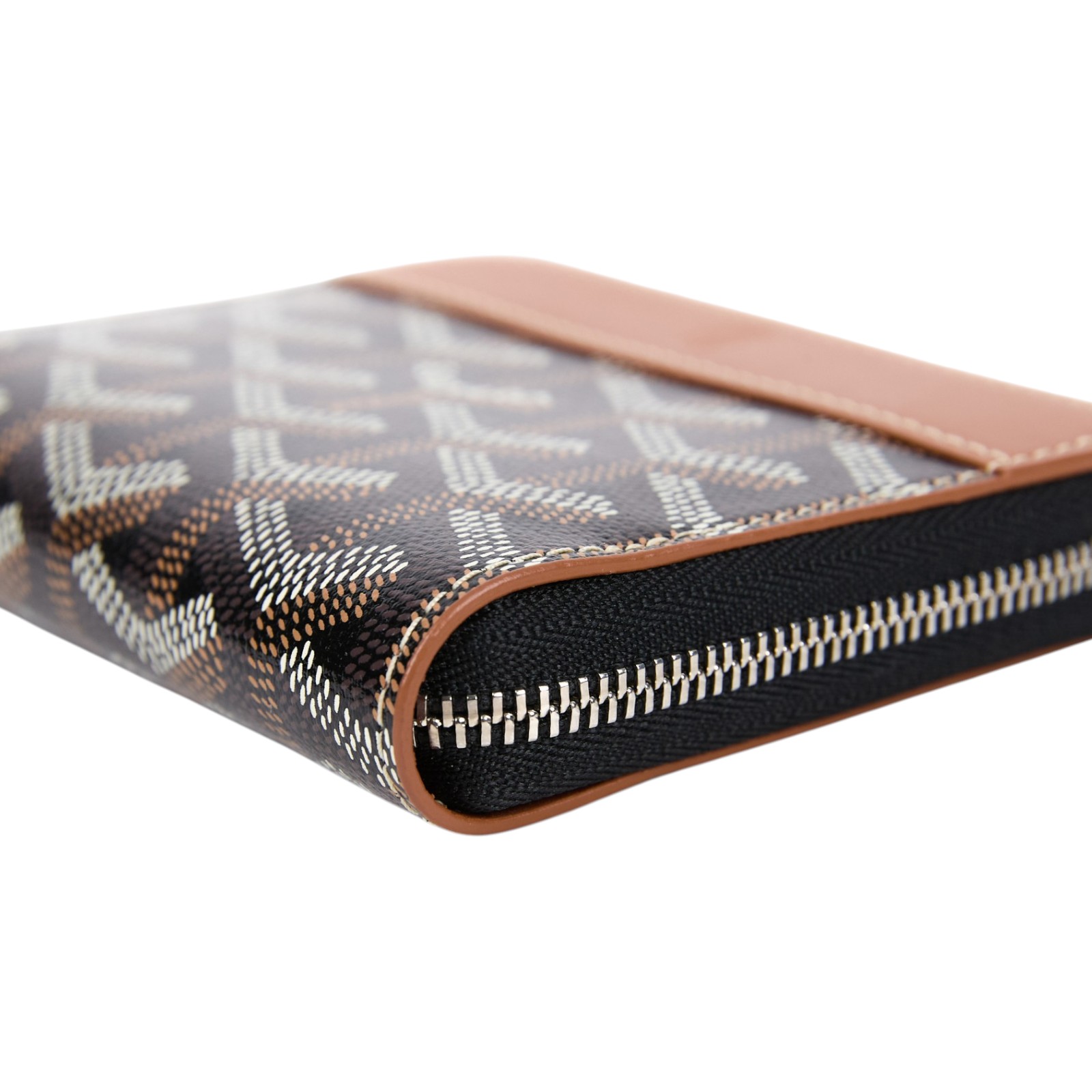 高雅德 GOYARD Matignon PM Wallet 錢包 拉鍊 短夾 MATIGNPMLTY 黑褐MATIGNON PM拉鍊短夾 原廠盒子/購買證明正本