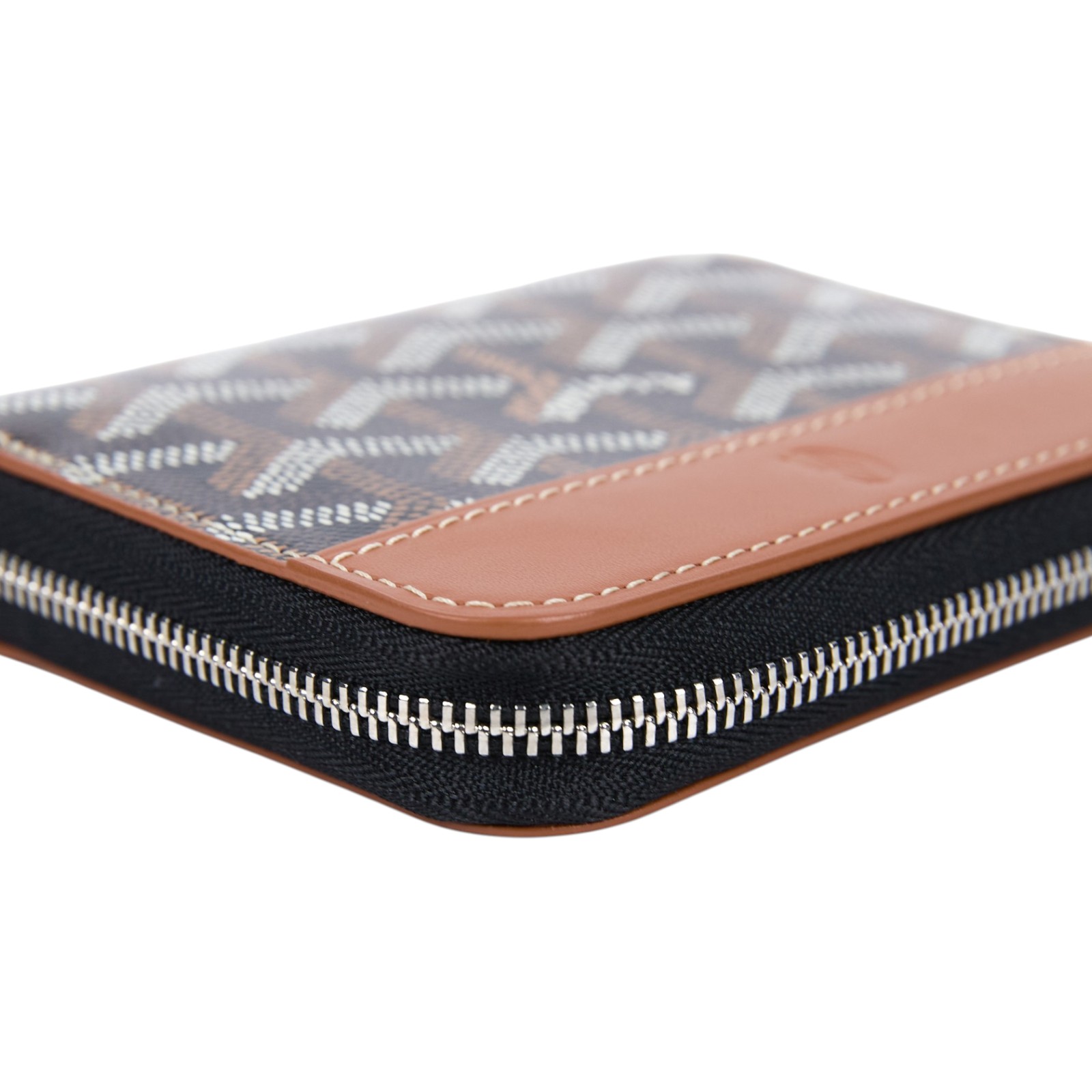 高雅德 GOYARD Matignon PM Wallet 錢包 拉鍊 短夾 MATIGNPMLTY 黑褐MATIGNON PM拉鍊短夾 原廠盒子/購買證明正本
