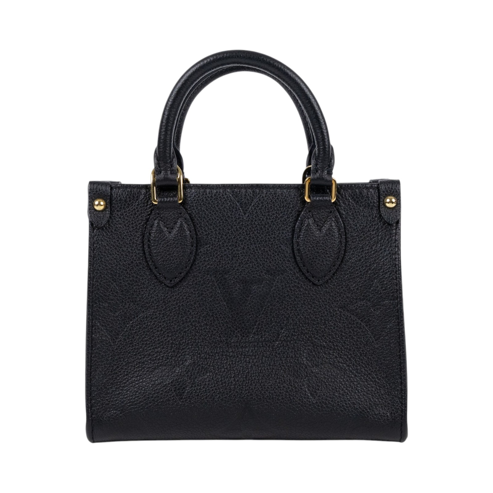 路易威登 LOUIS VUITTON OnTheGo BB 迷你 手提袋 單肩包 黑色 M46993 晶片款  背帶/防塵袋/原廠盒子/香港購買證明正本