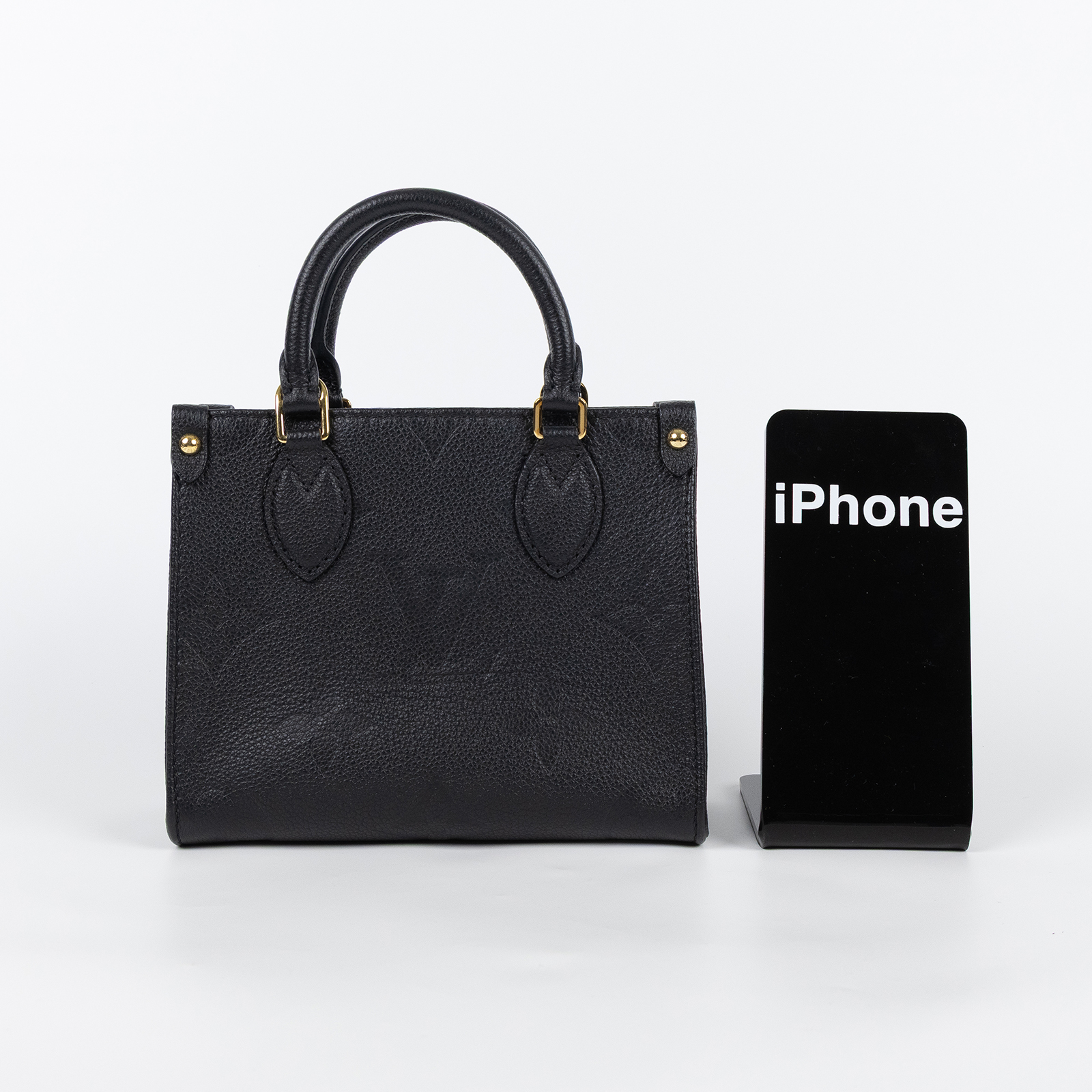 路易威登 LOUIS VUITTON OnTheGo BB 迷你 手提袋 單肩包 黑色 M46993 晶片款  背帶/防塵袋/原廠盒子/香港購買證明正本