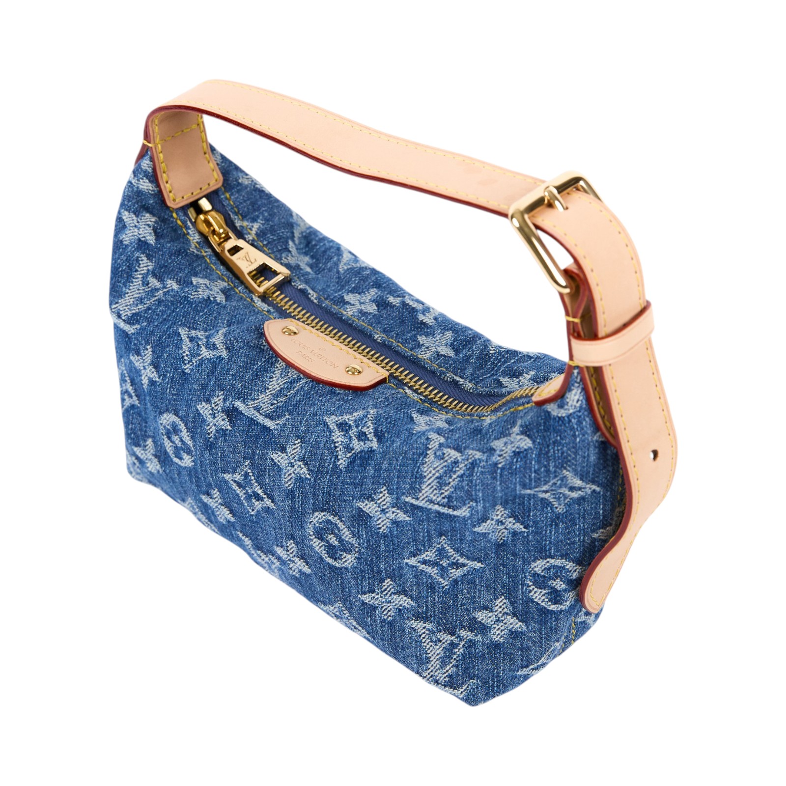 路易威登 LOUIS VUITTON LV Remix Hills Pochette 牛仔 腋下包 肩背包 迷你 M82949 晶片款  防塵袋/原廠盒子/購買證明正本