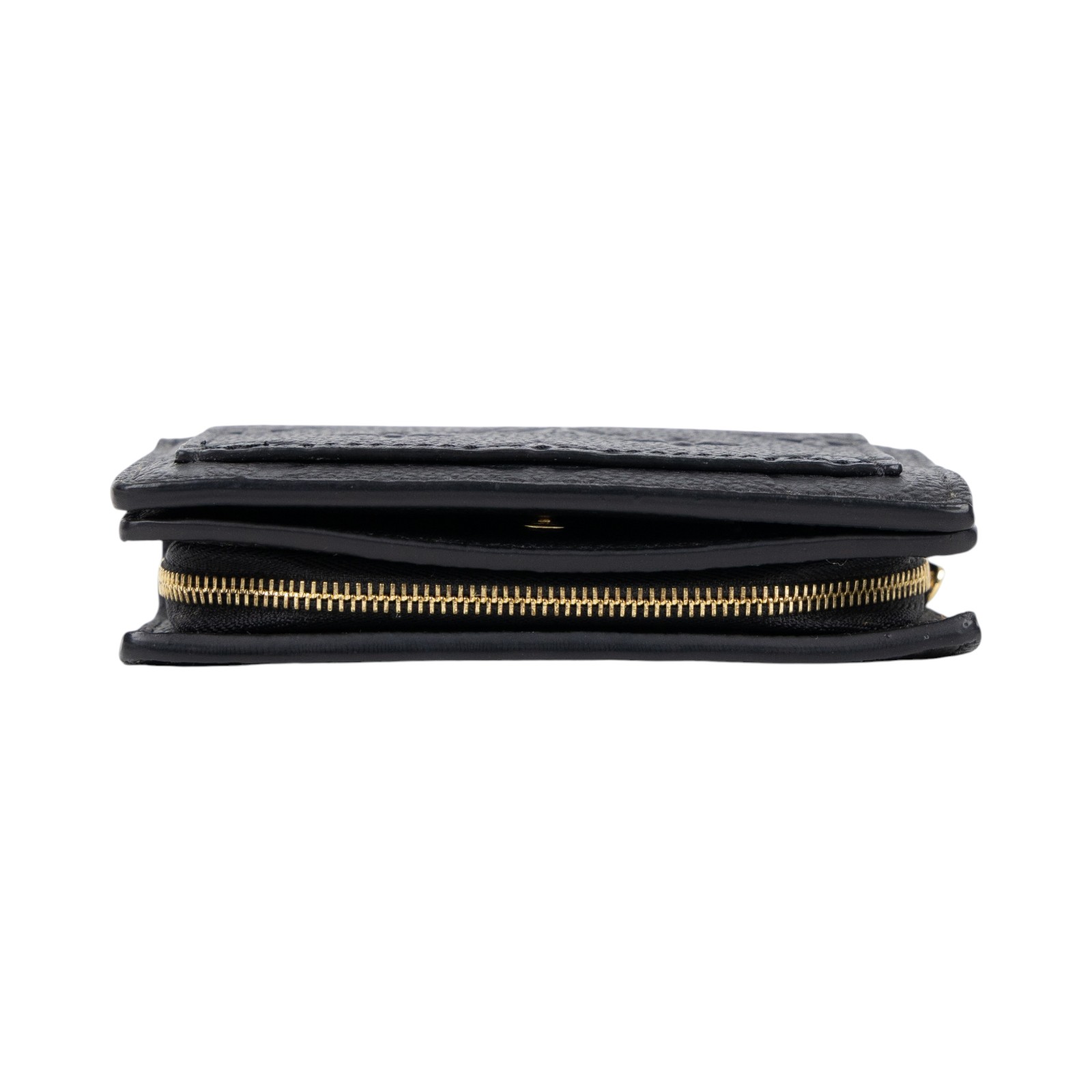 路易威登 LOUIS VUITTON Cléa 柔軟粒面壓花牛皮 錢包 短夾 黑色 M80151 晶片款 黑原花壓紋CLEA對折短夾 防塵袋