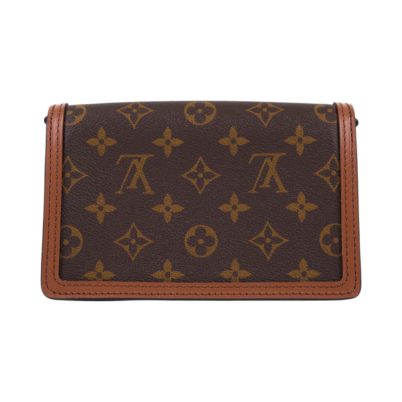 路易威登 LOUIS VUITTON Dauphine 鏈帶錢包 M68746 晶片款 原花DAUPHINE WOC 背帶/防塵袋/原廠盒子/購買證明正本