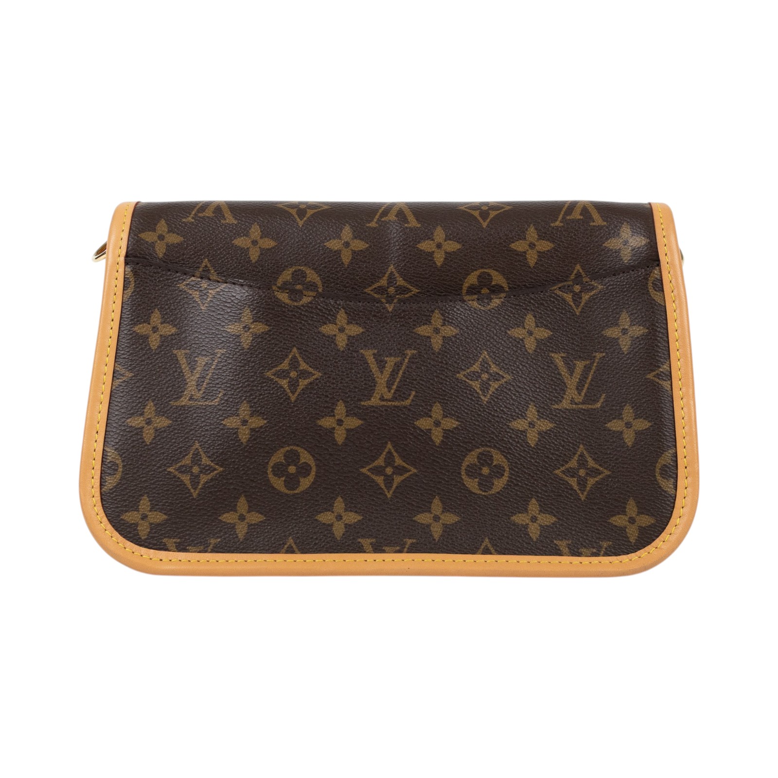 路易威登 LOUIS VUITTON Diane 腋下包法棍 單肩背包 經典帆布 M45985 晶片款 原花DIANE 原廠盒子/防塵袋/背帶2/購買證明正本