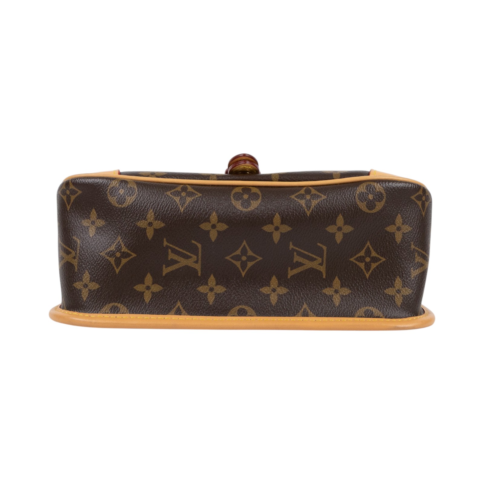 路易威登 LOUIS VUITTON Diane 腋下包法棍 單肩背包 經典帆布 M45985 晶片款 原花DIANE 原廠盒子/防塵袋/背帶2/購買證明正本